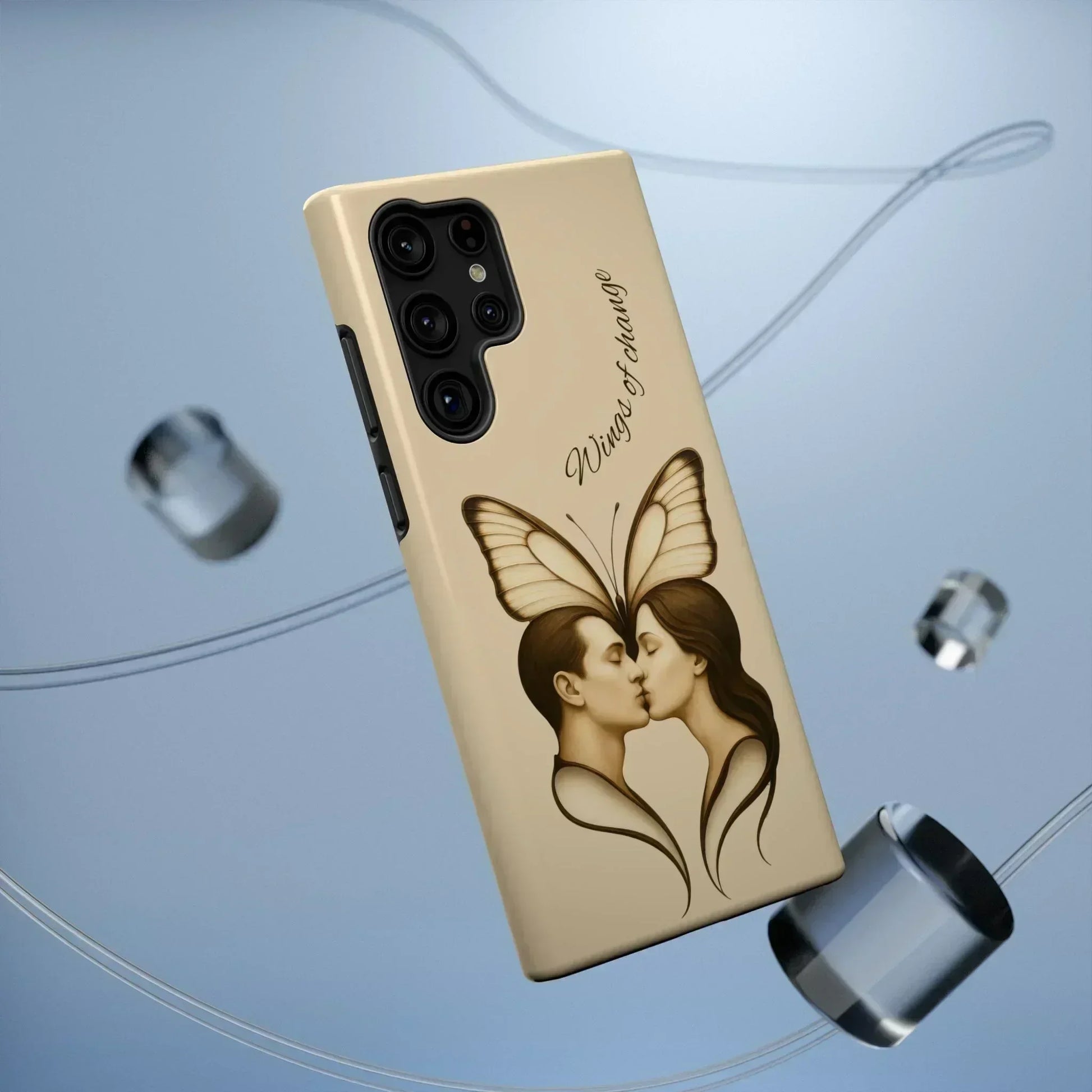 Romantic Butterfly Couple Phone Case for iPhone 12-16 and Samsung Galaxy S22 - KarArmDesign