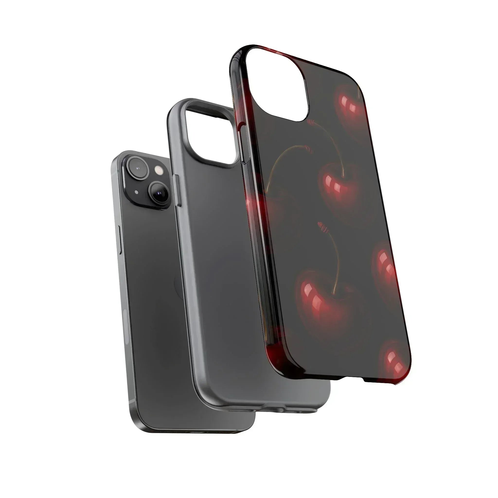 Cherry Phone Case for iPhone X-16 and Galaxy S20-S25 - KARARMDESIGN