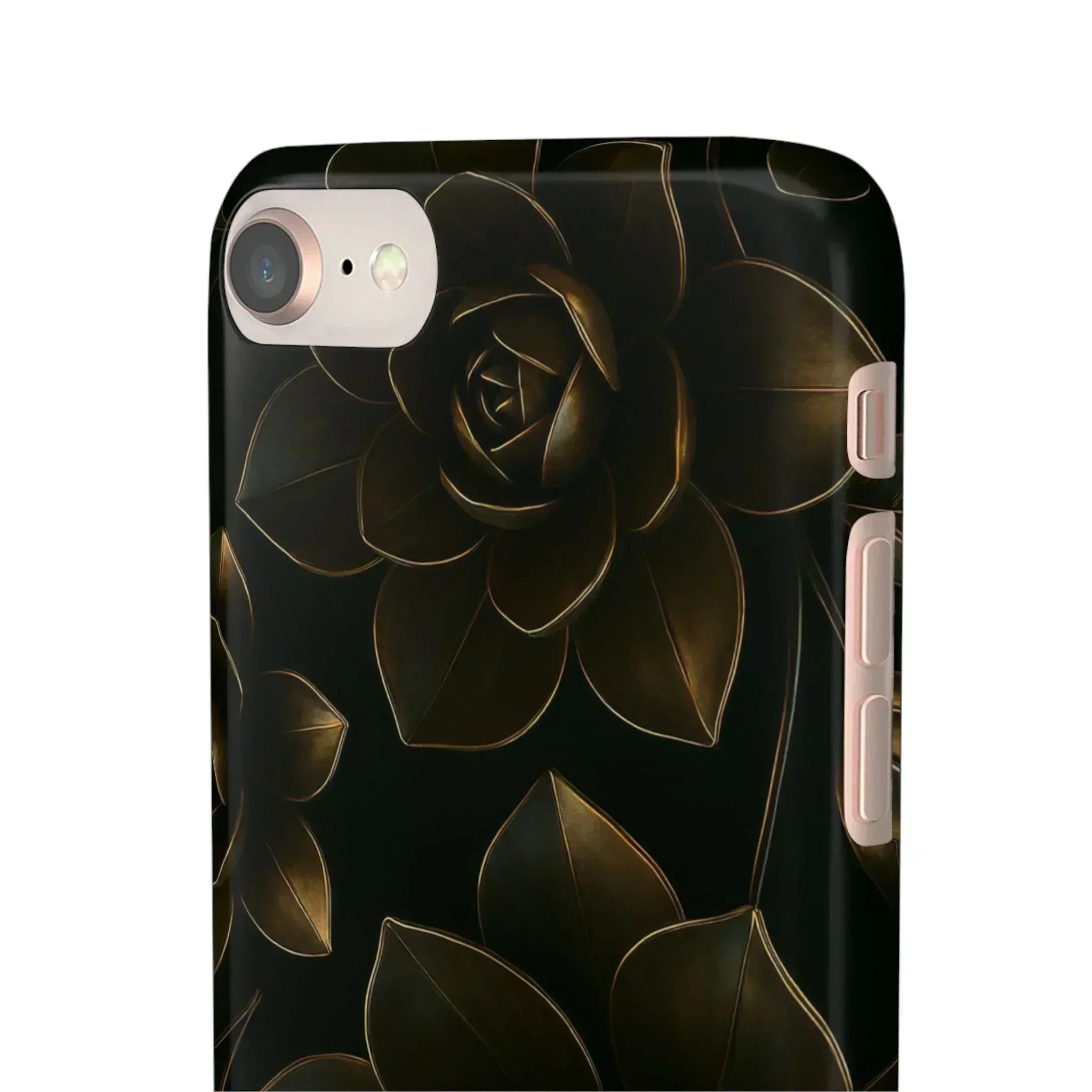 Metal Flower Phone Case for iPhone 8-16 and Galaxy S20-S24 - KARARMDESIGN