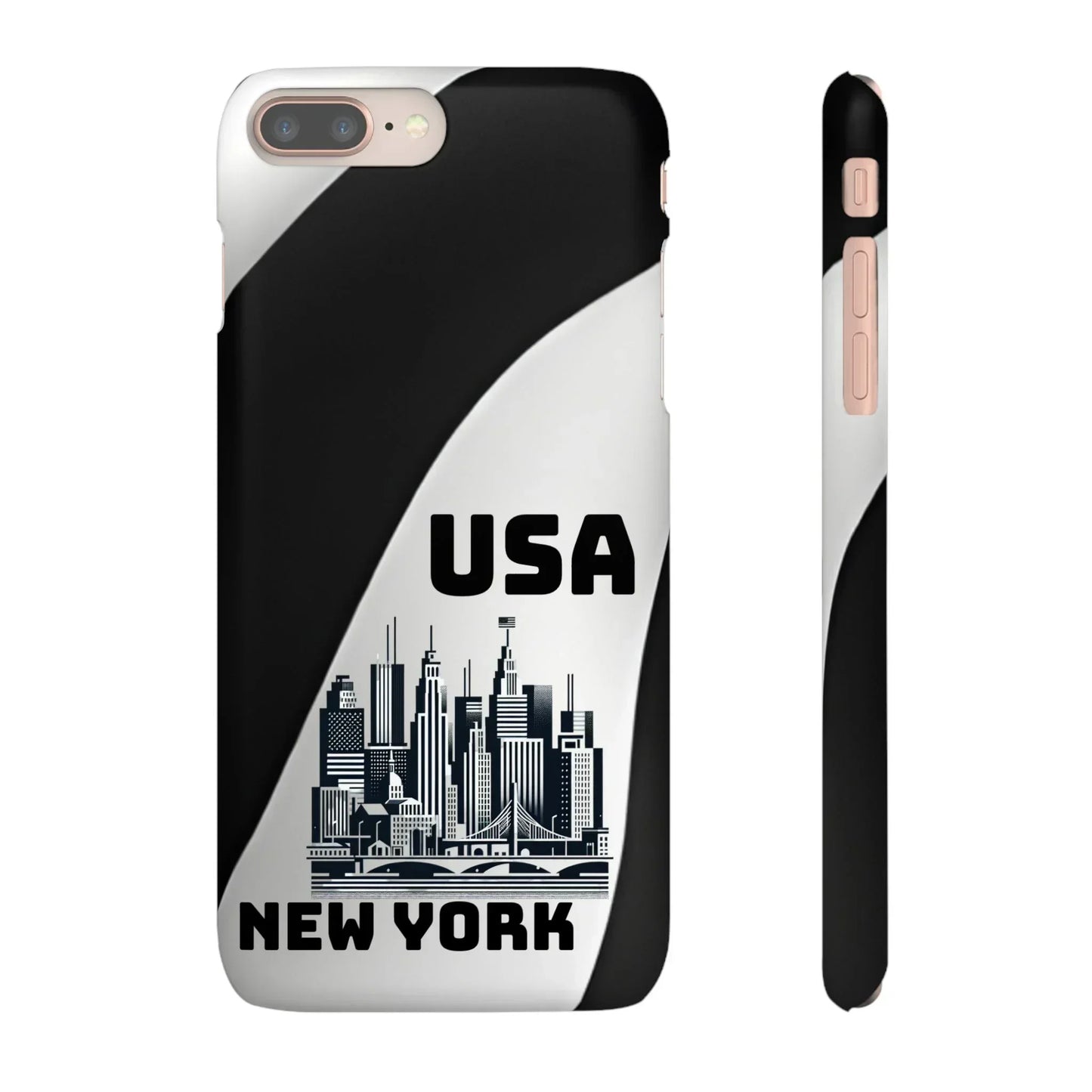 Monochrome New York City Skyline Phone Case for iPhone, Galaxy & Pixel - KarArmDesign