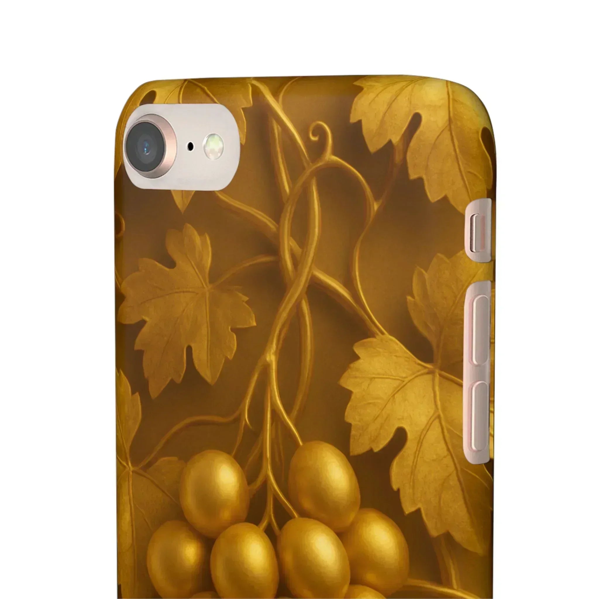Golden Grapes Phone Case for iPhone 8–16 - KARARMDESIGN