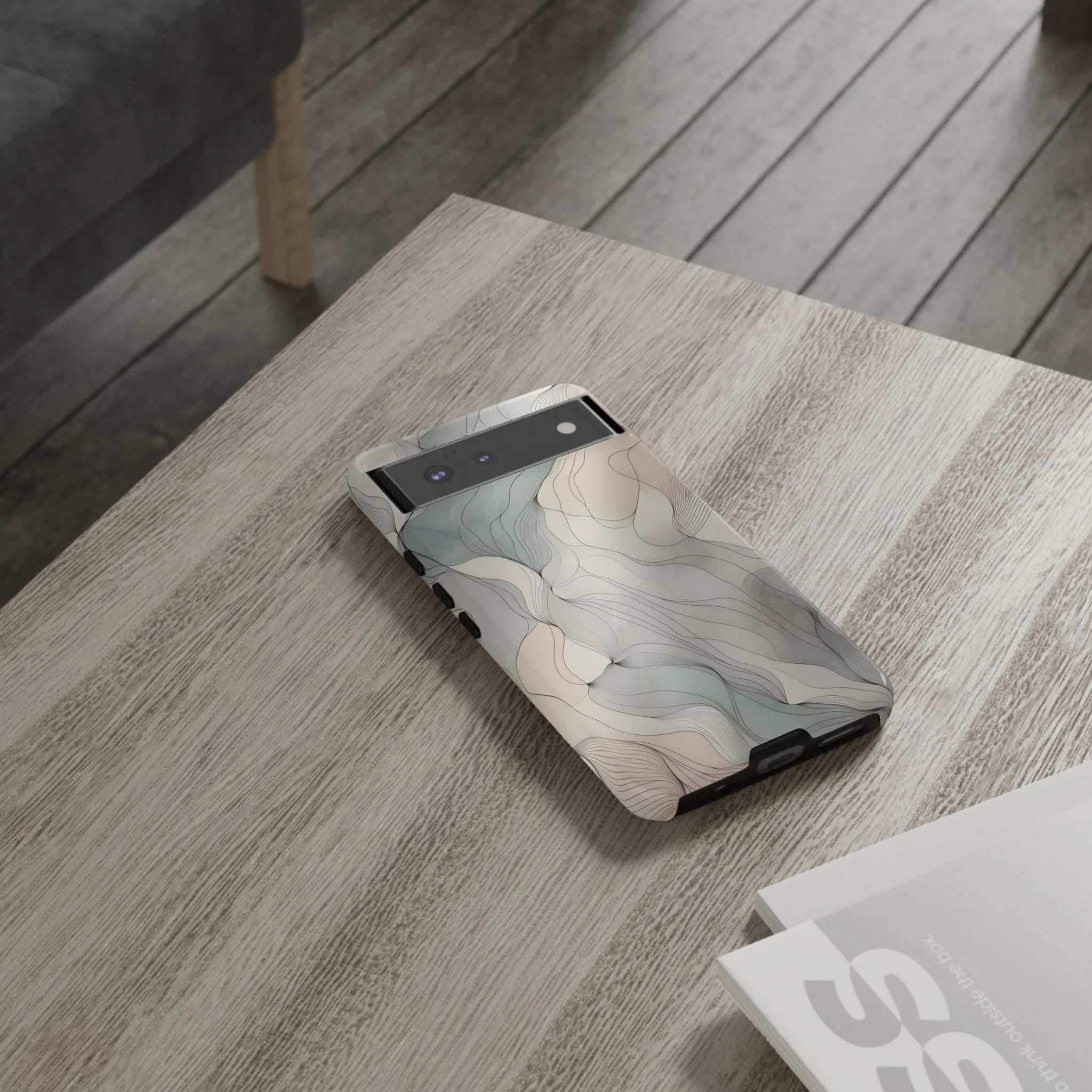 Pastel Wave Phone Case – Minimalist Design for iPhone & Pixel - KARARMDESIGN