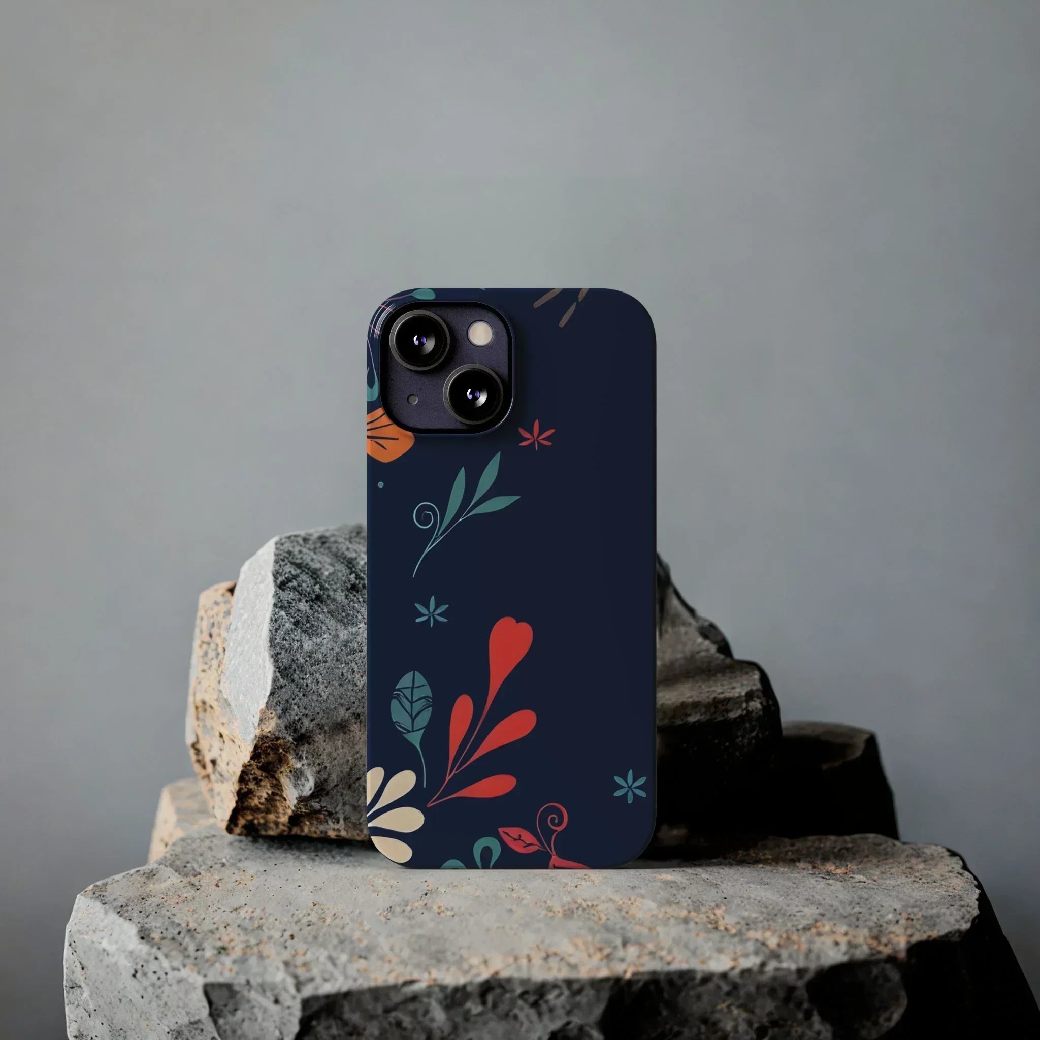 Nightshade Blossoms Phone Case for iPhone 11-17 - KARARMDESIGN