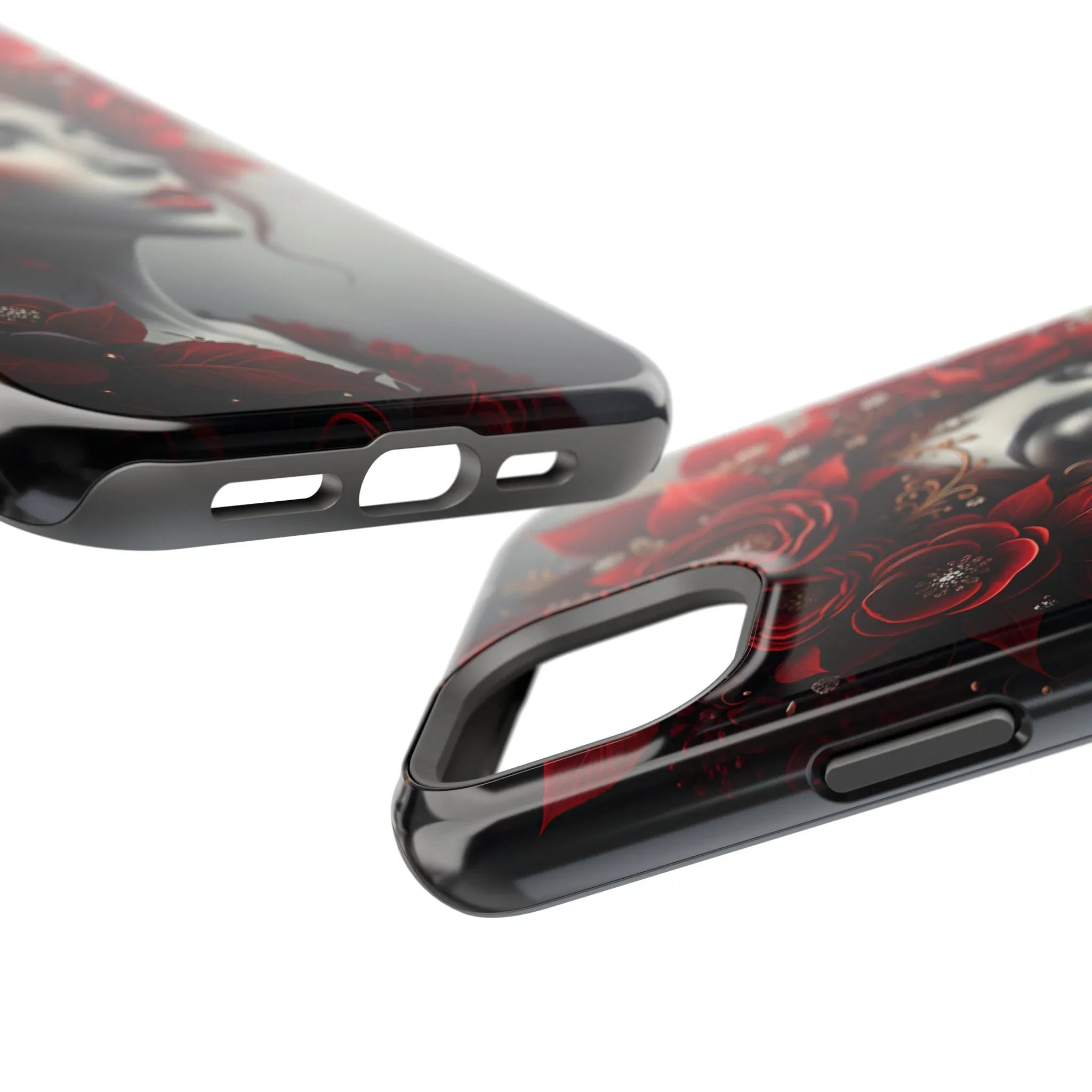 Scarlet Bloom Portrait Phone Case for iPhone 13-17 - KARARMDESIGN