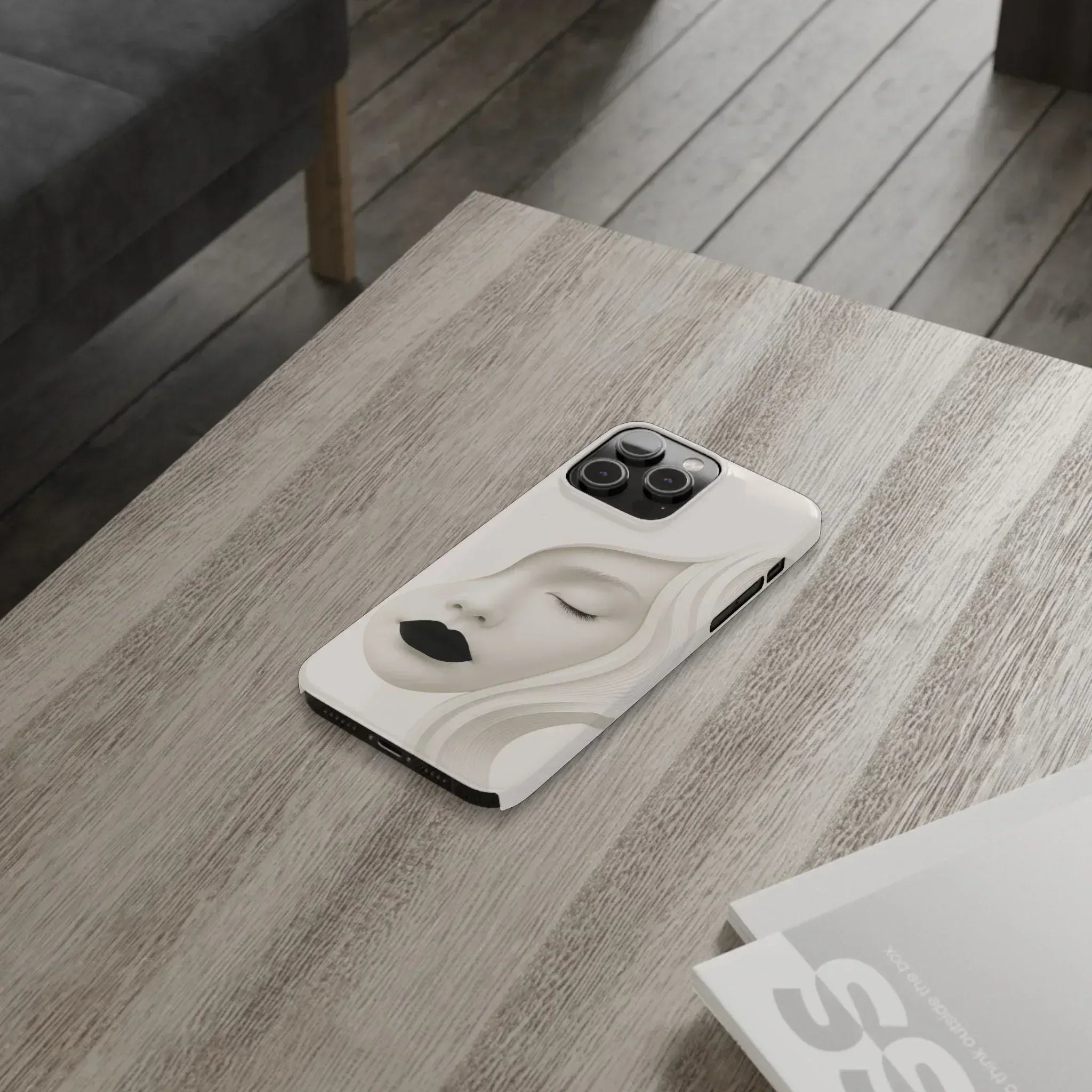 Minimalist Face Phone Case for iPhone 11-17 - KARARMDESIGN