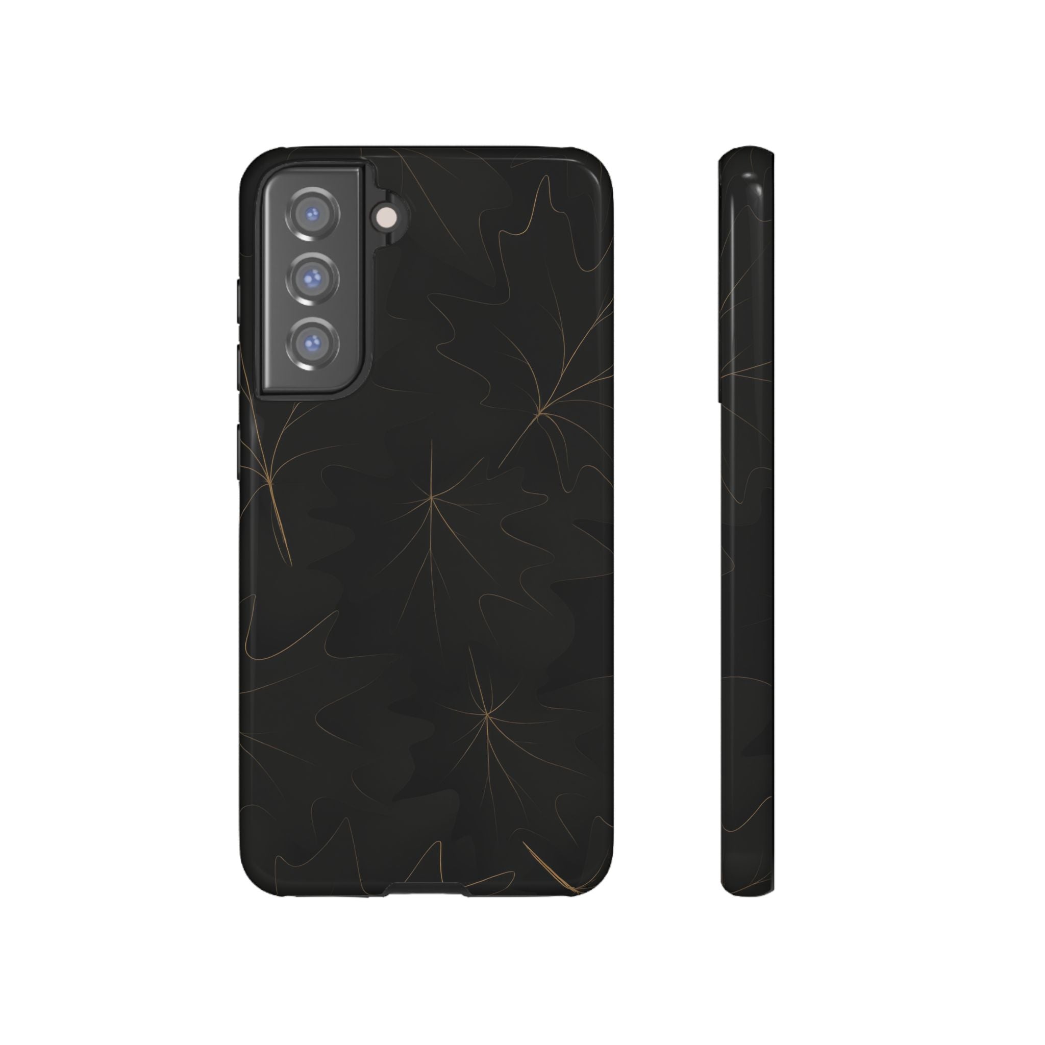 Luxury Fall Leaf Phone Case – Samsung Galaxy S20–S26 & Google Pixel 6-9