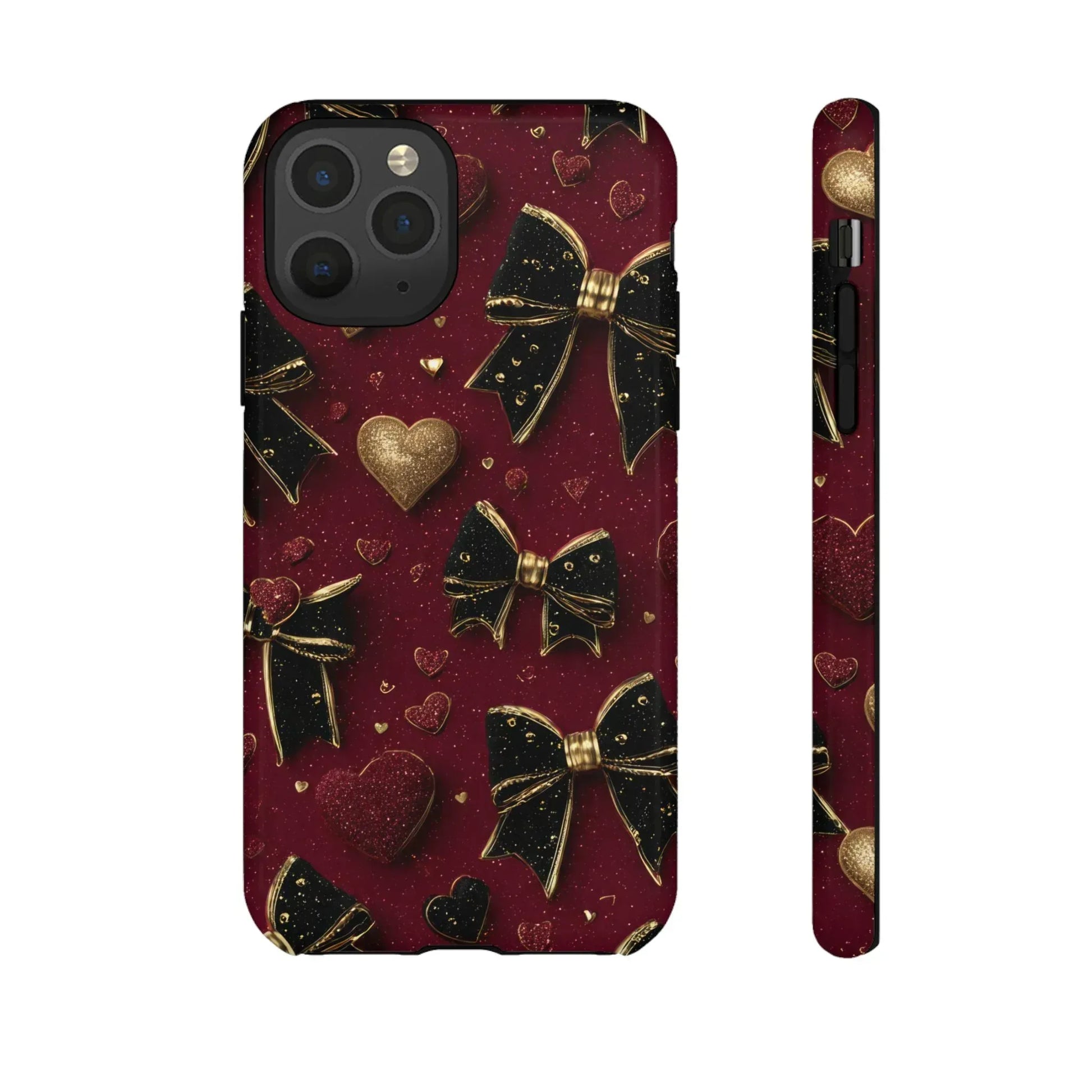 Velvet Valentine Charm Phone Case for iPhone 11-17 and Galaxy S10-S25 - KARARMDESIGN