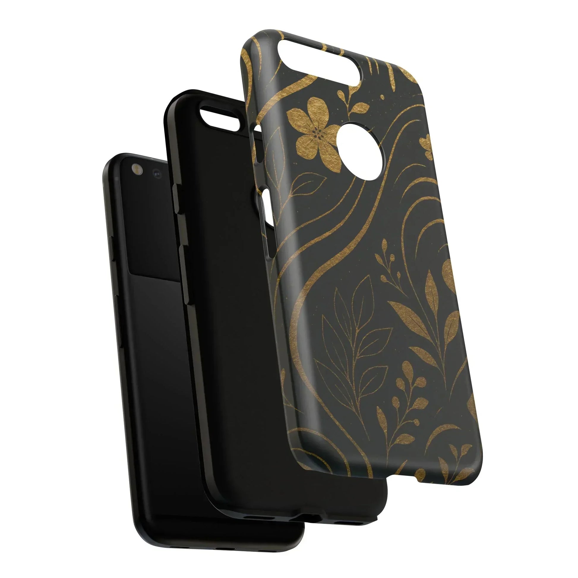 Foil Frenzy Abstract Gold Pattern Phone Case for Samsung Galaxy and Google Pixel - KarArmDesign