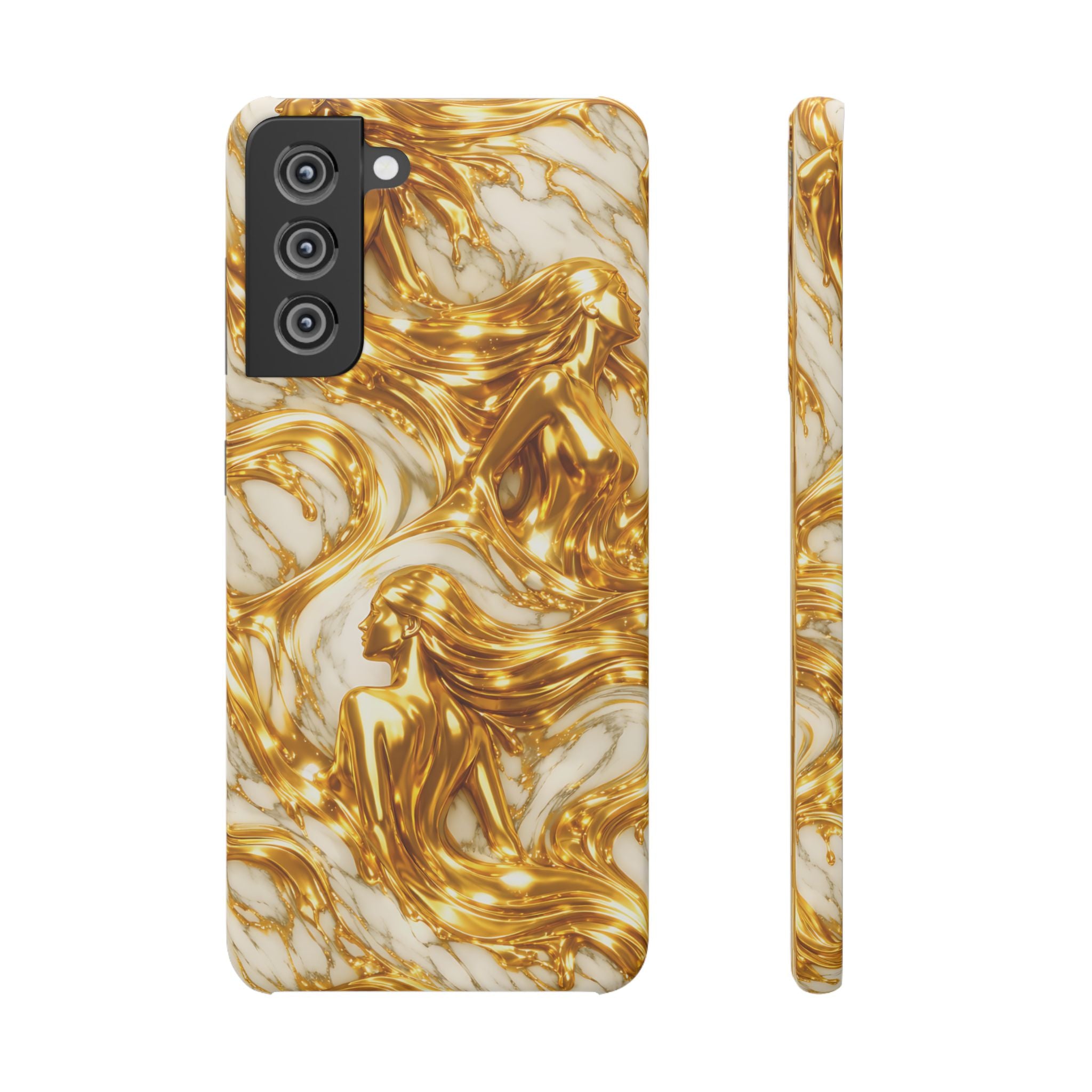 Divine Gold Woman Snap Phone Case for iPhone & Galaxy