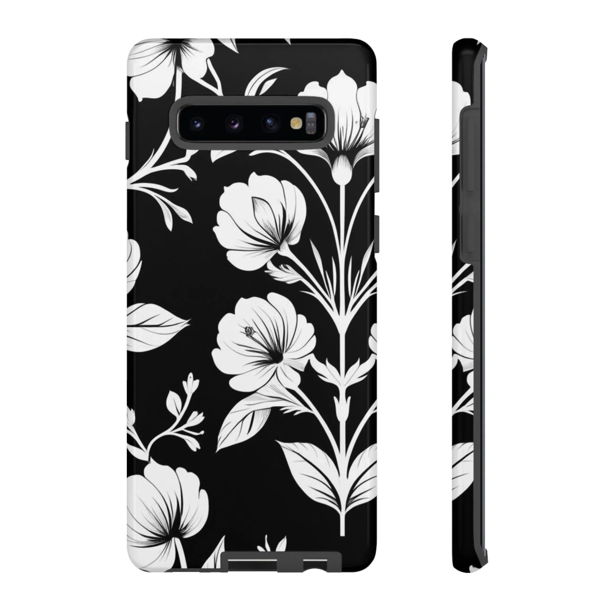 Elegant Floral Phone Case for Galaxy S20-S25 - KARARMDESIGN