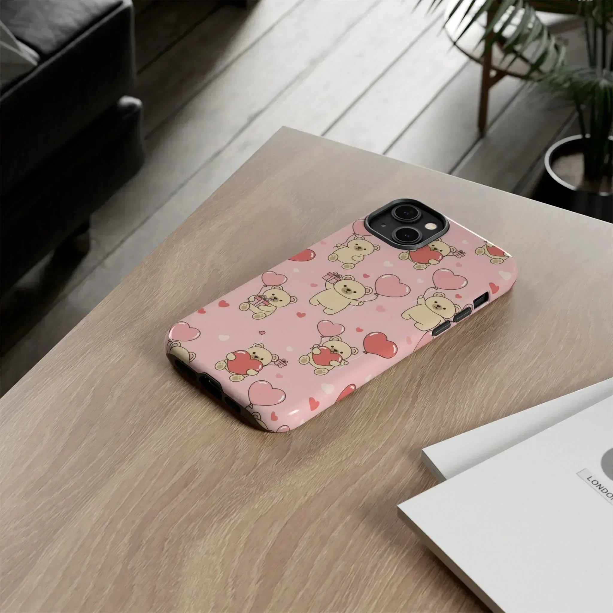 Teddy's Valentine Parade Phone Case for iPhone 11-17 and Galaxy S21-S25 - KARARMDESIGN