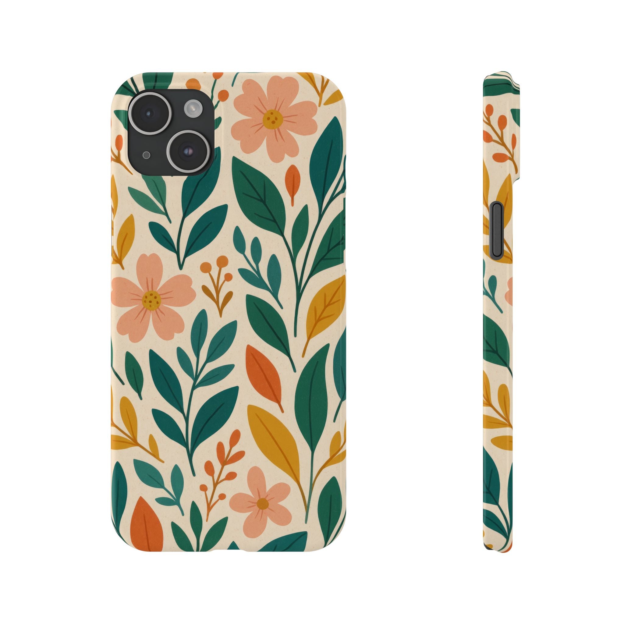 Floral Harmony Phone Case for iPhone 11-17