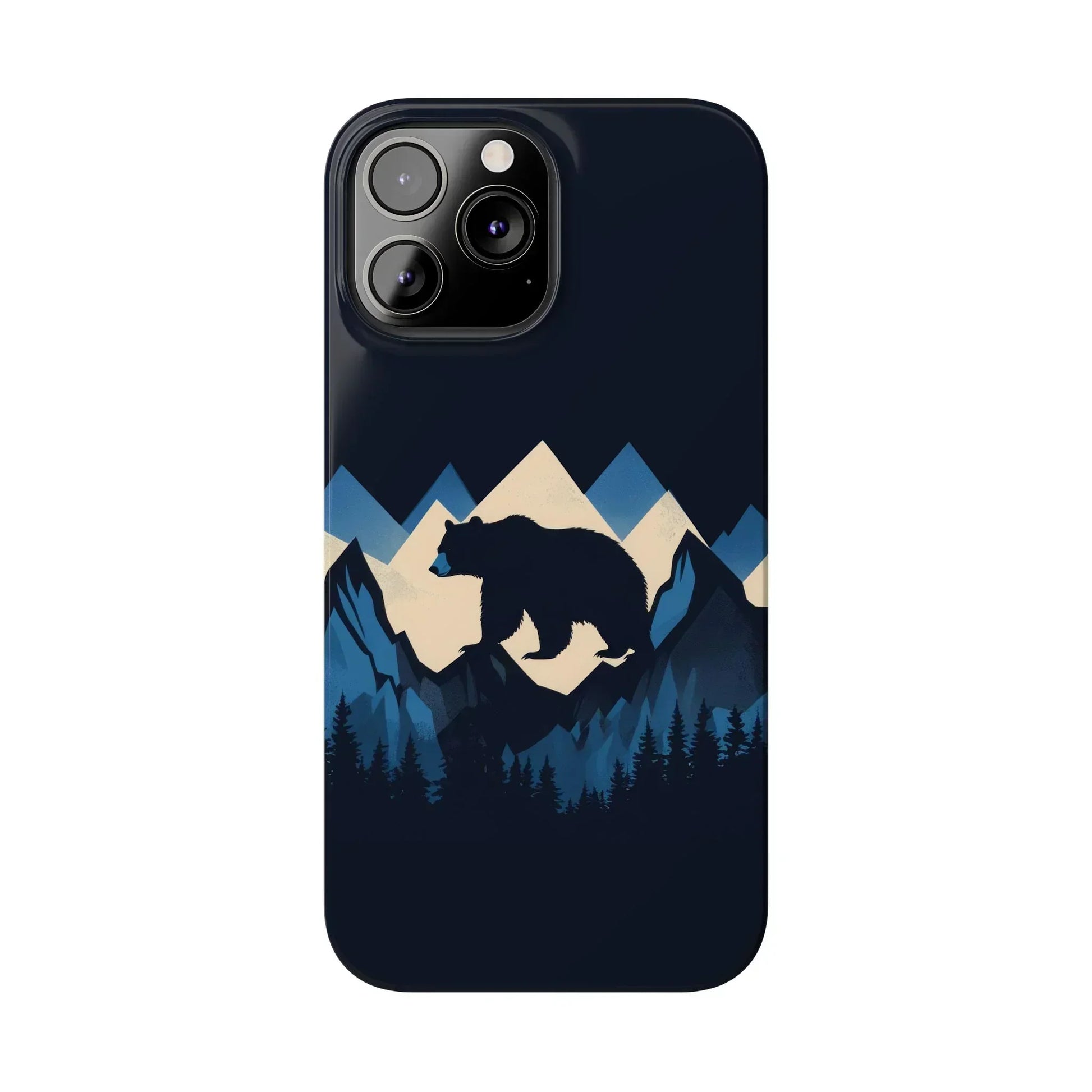 Wild Bear in the Peaks – Mountain Adventure Slim Phone Case for iPhone 7-16 Models - KarArmDesign