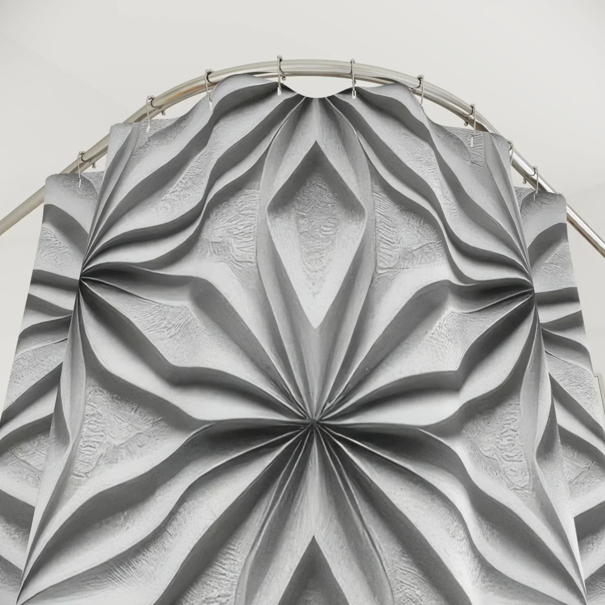 Modern Geometric Patterned Shower Curtain – Stylish Bathroom Decor - KarArmDesign