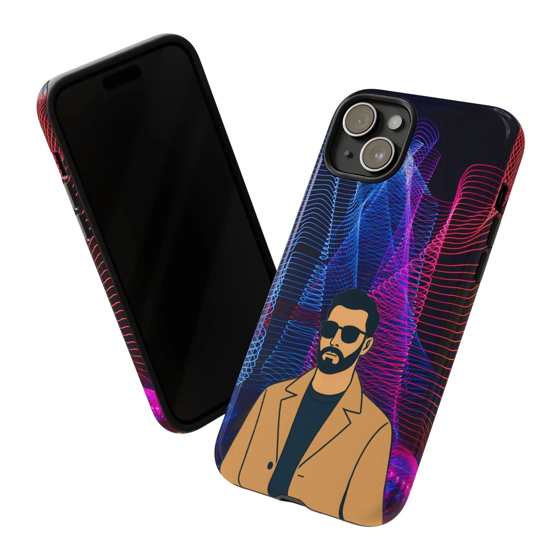 Bearded Style Phone Case for iPhone 11-17 and Galaxy S20-S25 - KARARMDESIGN