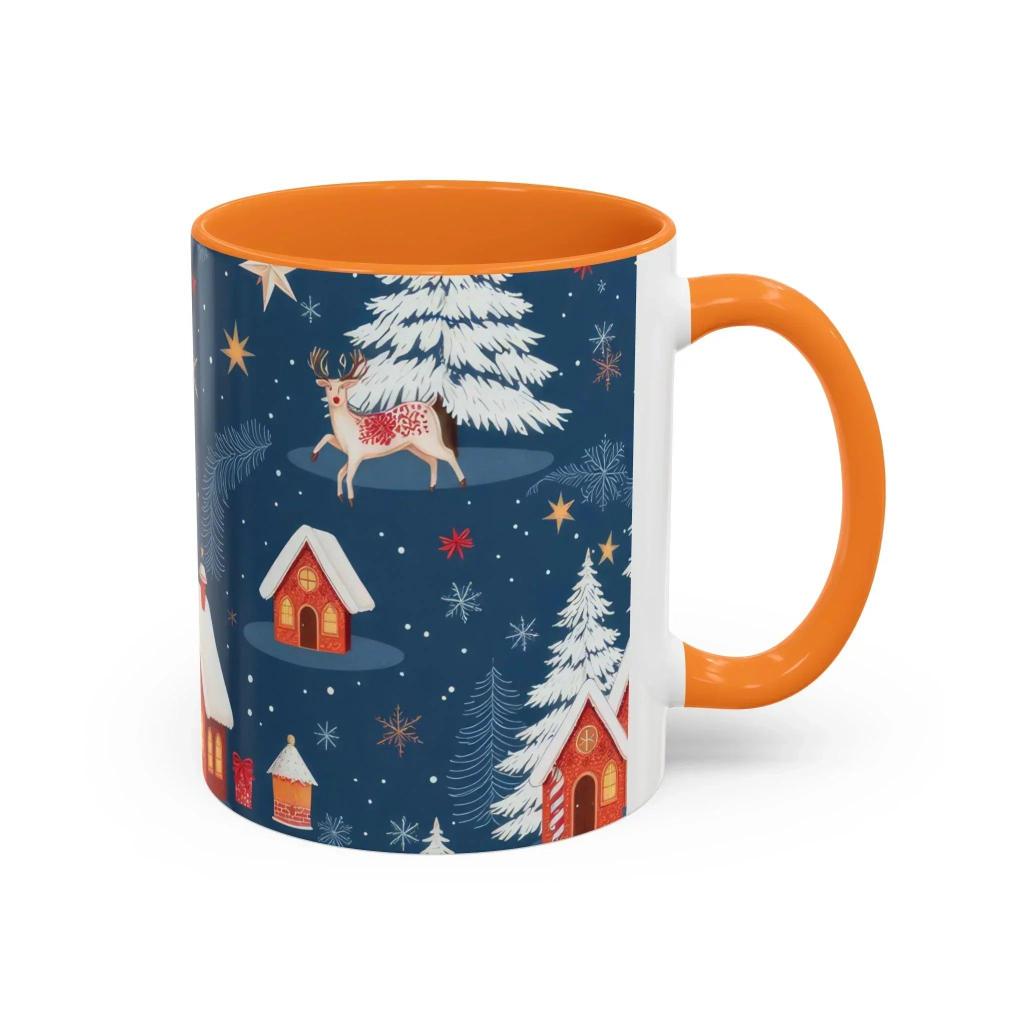 Dark Blue Christmas Mug - Colorful Mugs (11oz, 15oz) - KARARMDESIGN