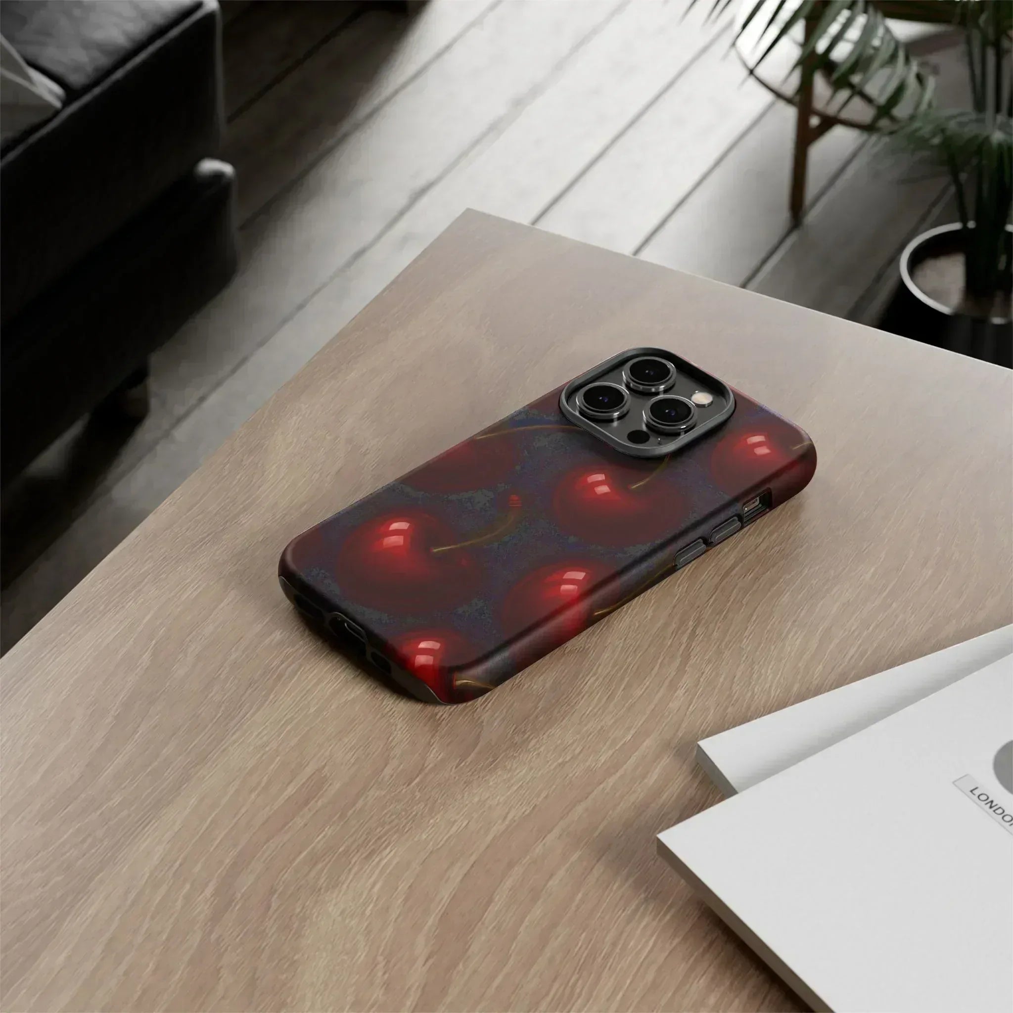 Cherry Phone Case for iPhone X-16 and Galaxy S20-S25 - KARARMDESIGN