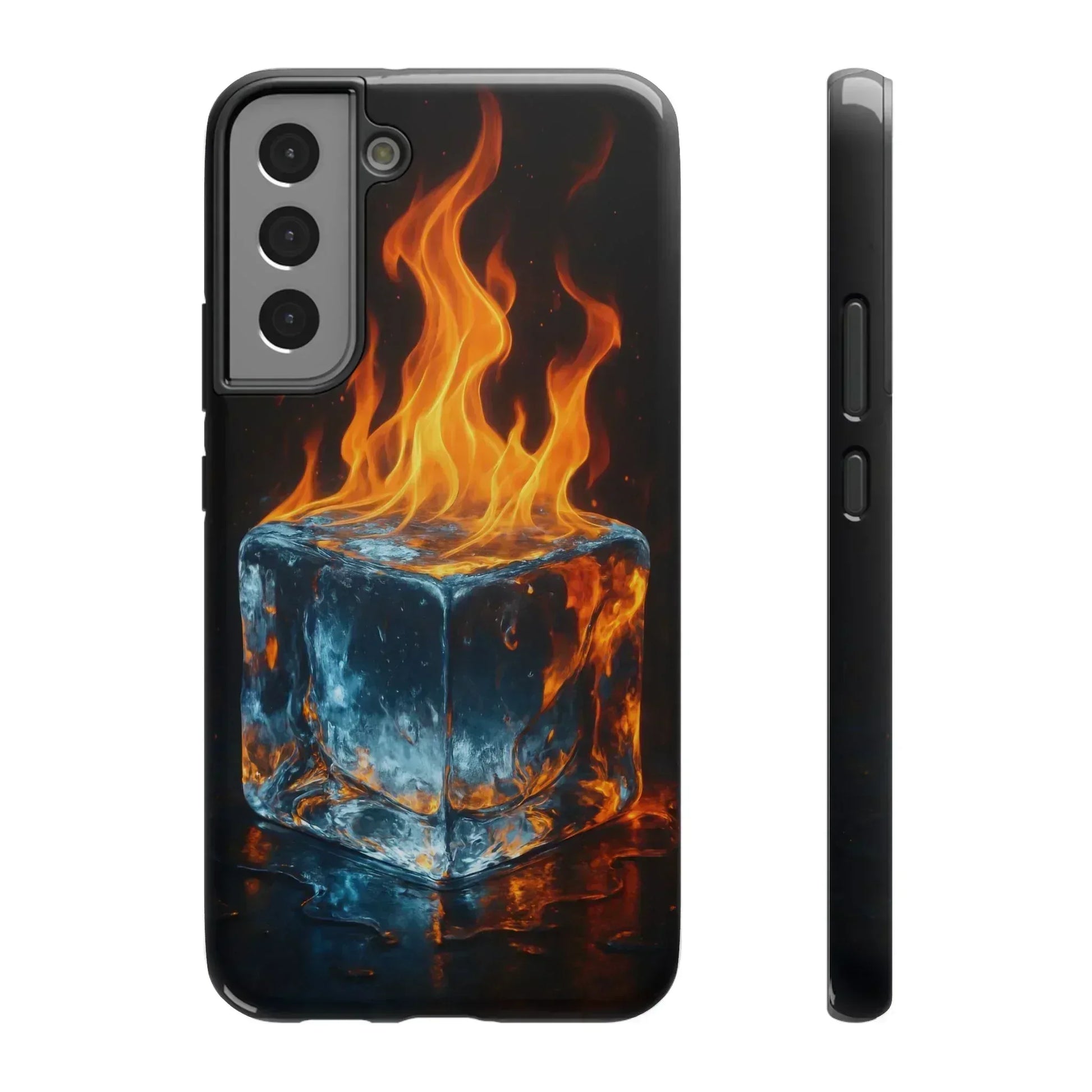 Flame Ice Phone Case for iPhone 12-16 and Galaxy S21-S22 - KARARMDESIGN