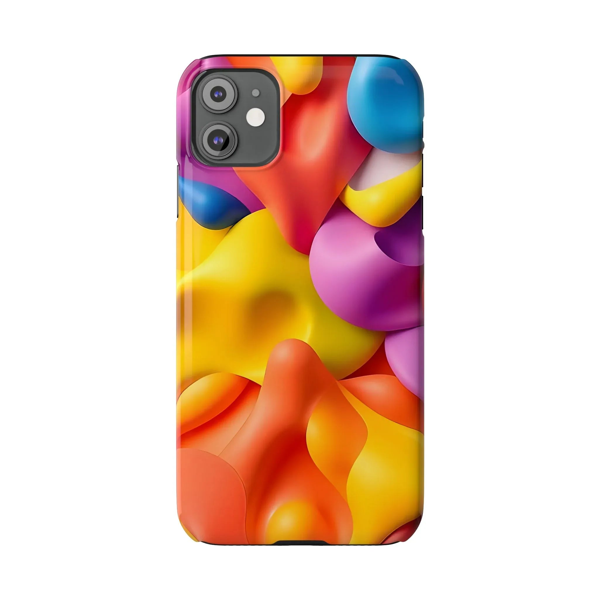 Vibrant Abstract Color Phone Case for iPhone 11-16 - KARARMDESIGN