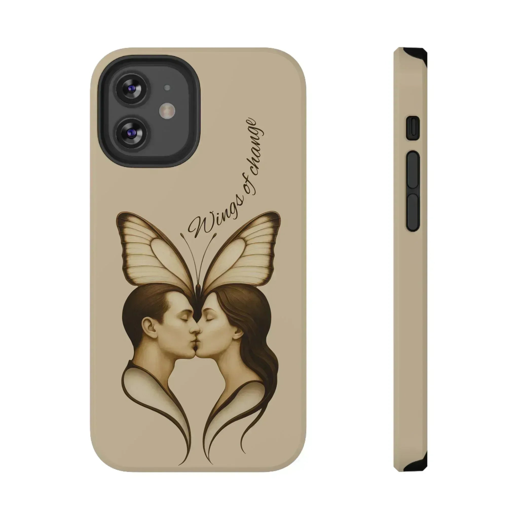 Romantic Butterfly Couple Phone Case for iPhone 12-16 and Galaxy S21-S22 - KARARMDESIGN