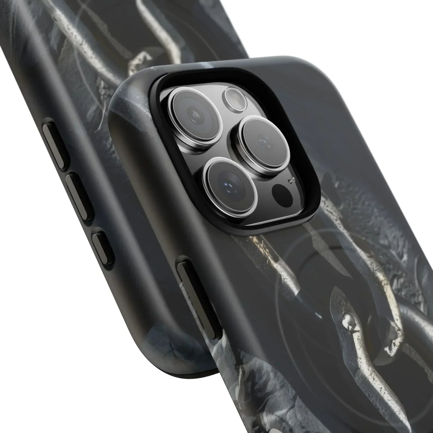 “Iron Chain” Tough Magnetic Phone Case for iPhone 14-16 Models - KarArmDesign