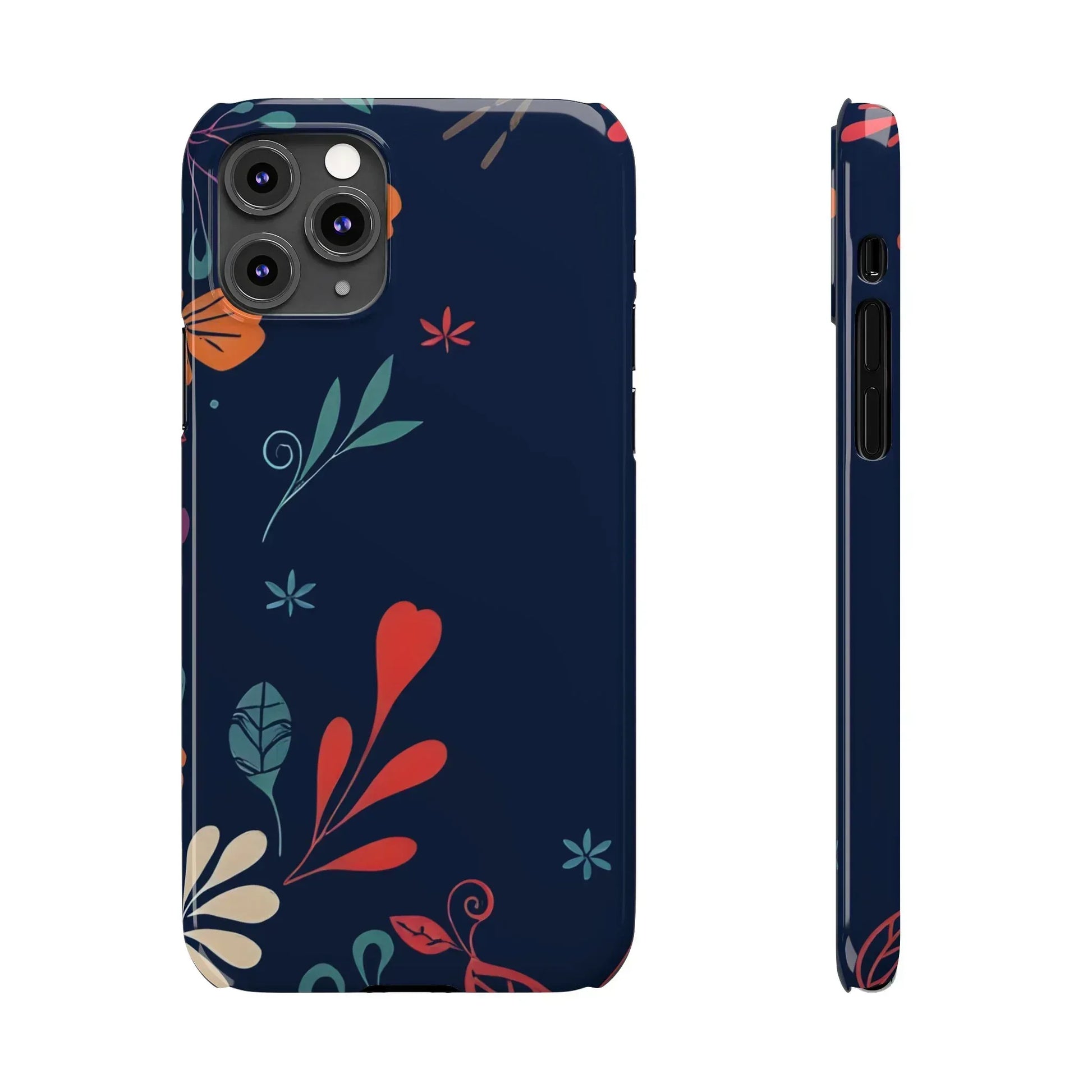 Nightshade Blossoms Phone Case for iPhone 11-17 - KARARMDESIGN