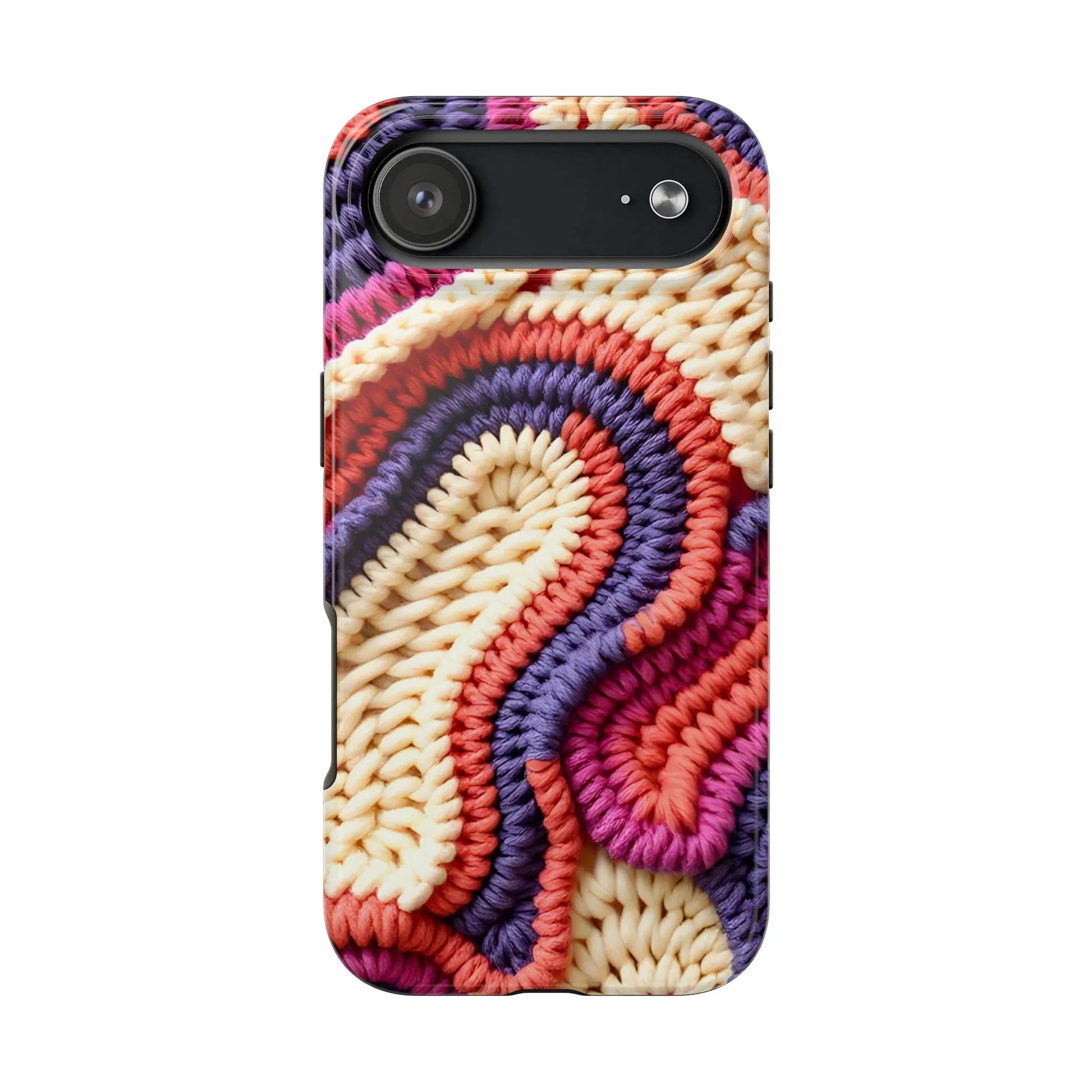 Handwoven Textile Art Phone Case for iPhone 11-17 and Galaxy S21-S25 - KARARMDESIGN