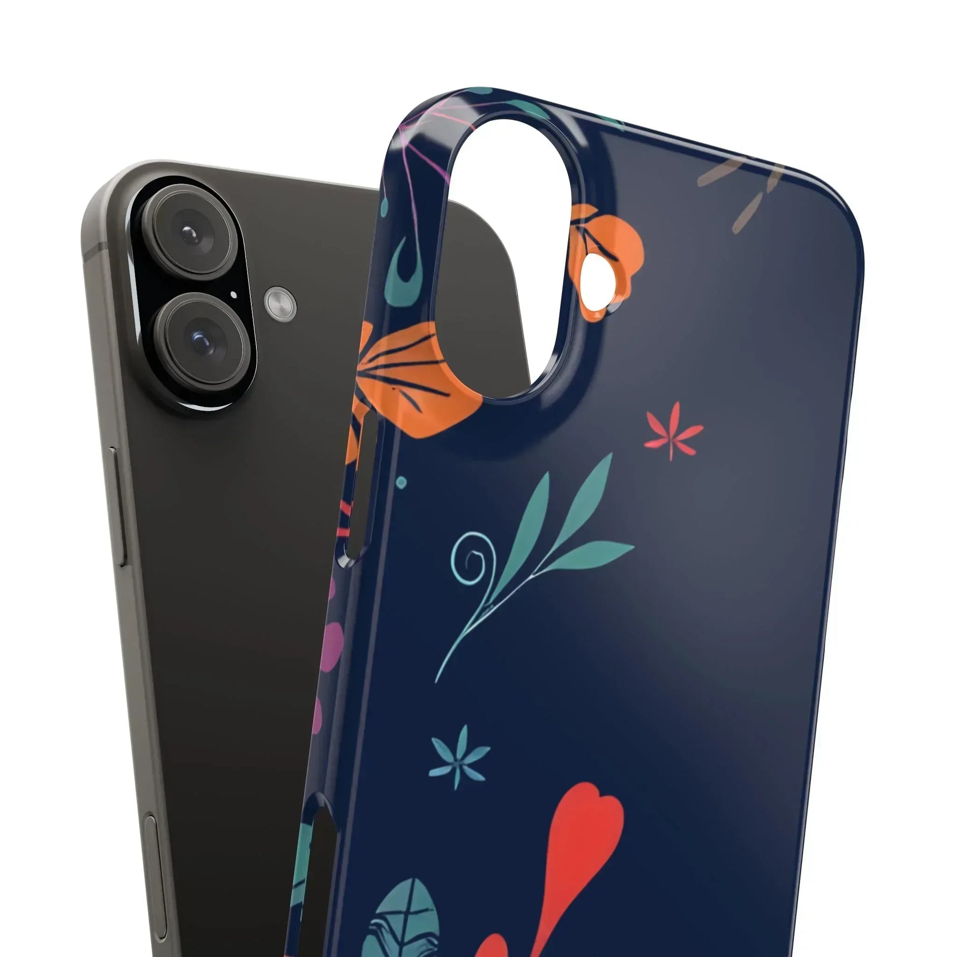 Nightshade Blossoms Phone Case for iPhone 11-17 - KARARMDESIGN