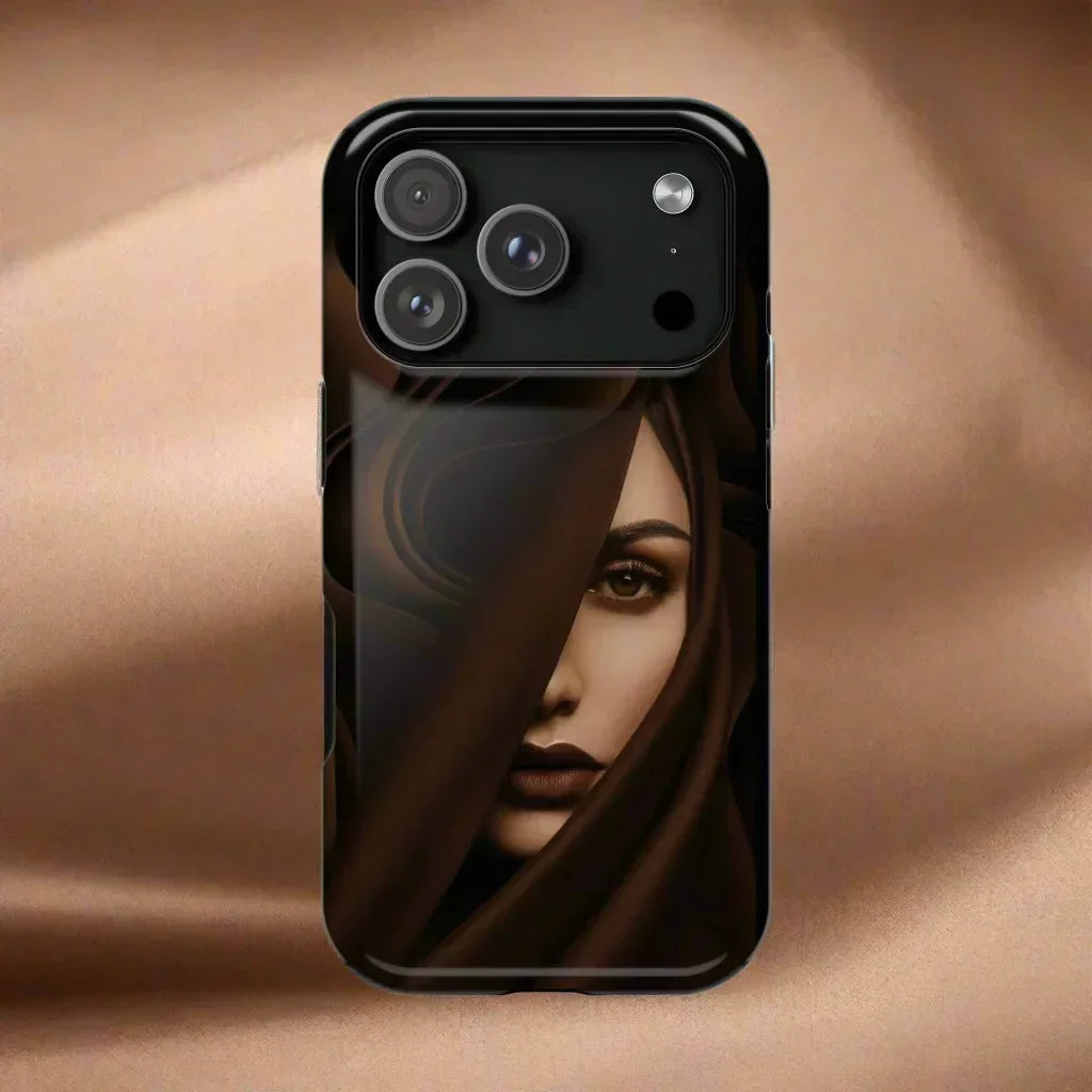 Mystery Woman Phone Case for iPhone 17, Air, Pro, Pro Max - KarArmDesign