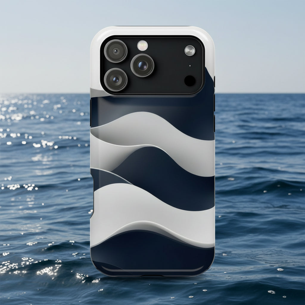 Ocean Flow Phone Case for iPhone 11-17 and Samsung Galaxy S21-S22 Models - KARARMDESIGN