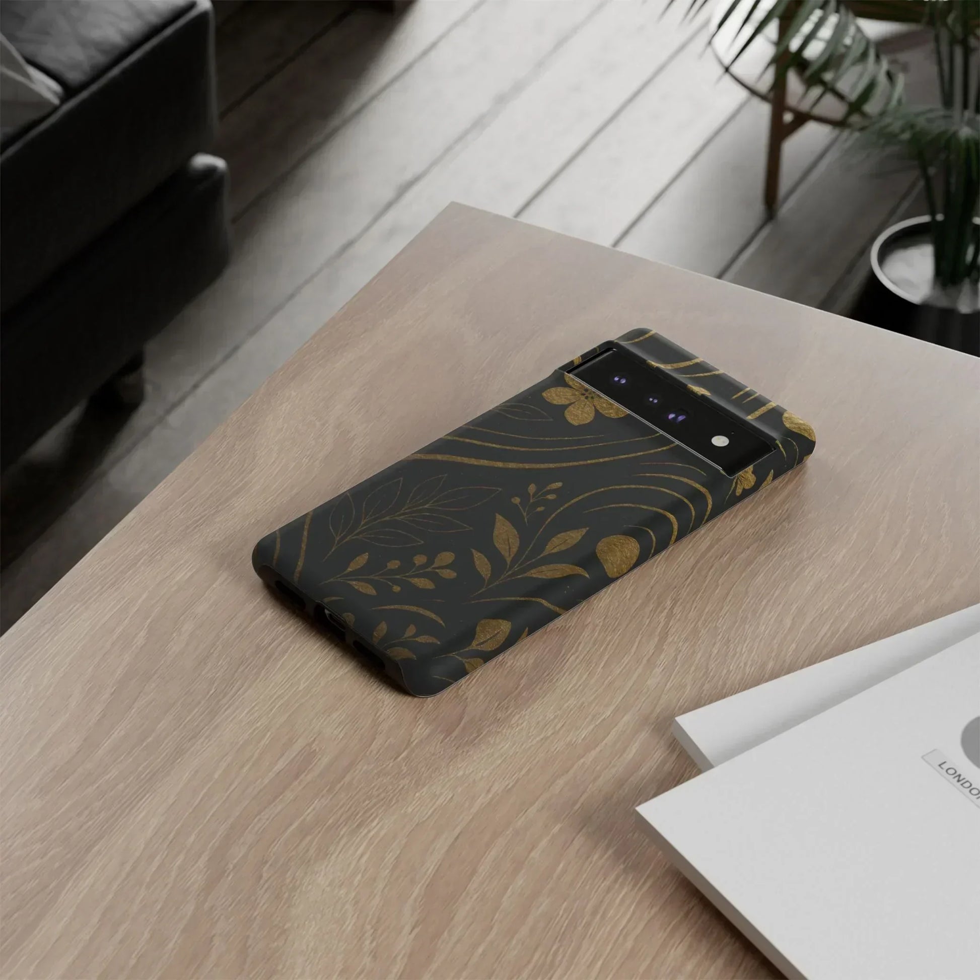 Foil Frenzy Abstract Gold Pattern Phone Case for Samsung Galaxy and Google Pixel - KarArmDesign