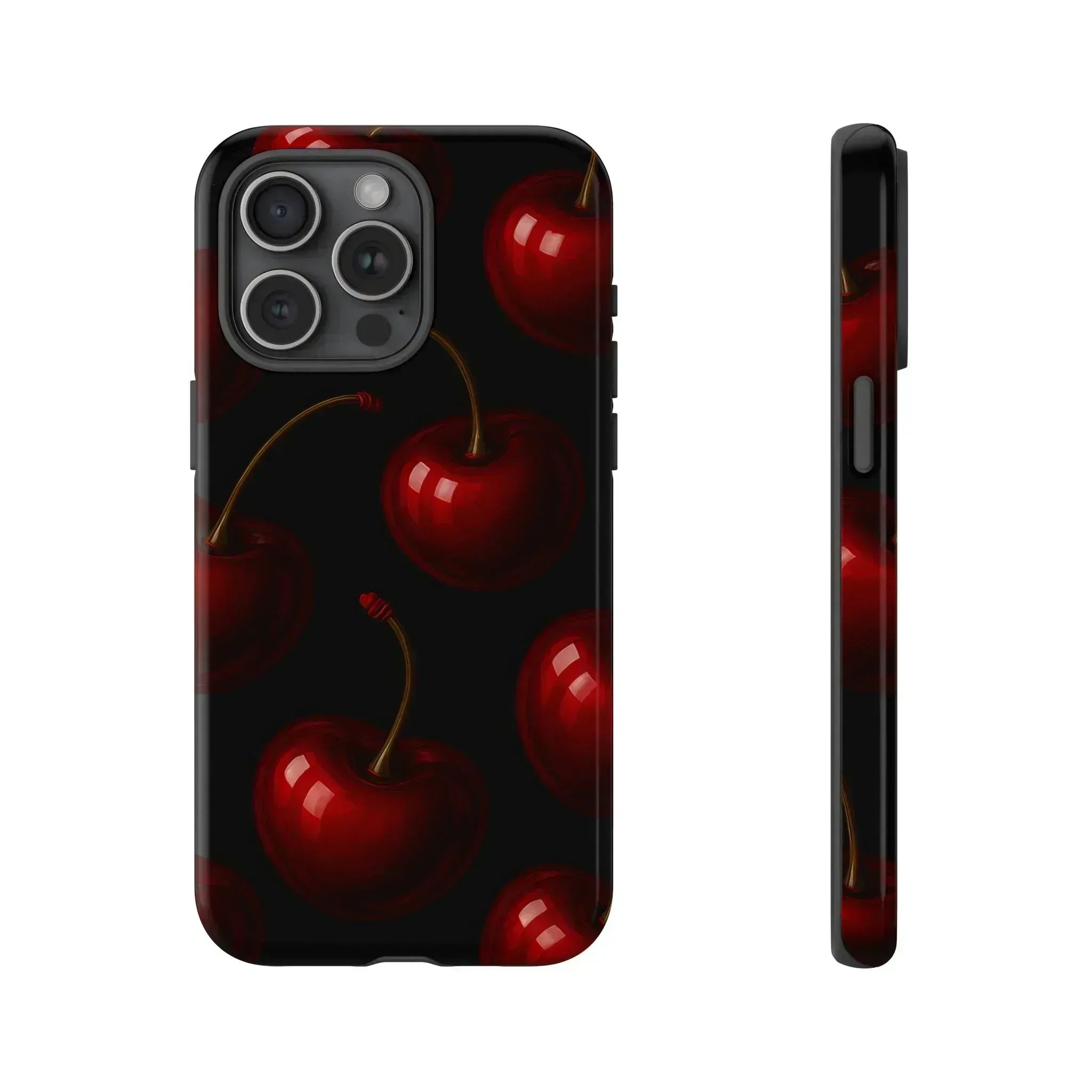 Cherry Phone Case for iPhone X-16 and Galaxy S20-S25 - KARARMDESIGN