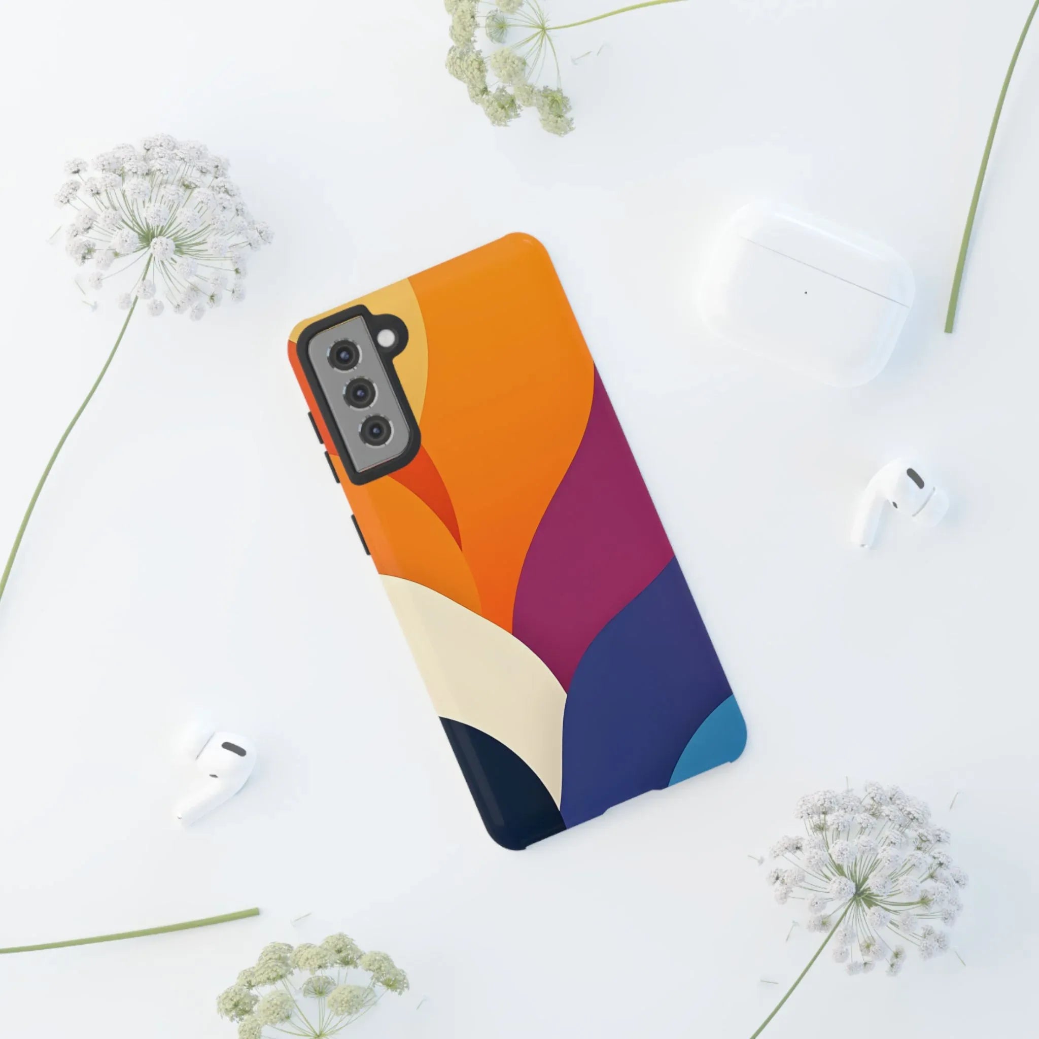 Vibrant Abstract Design Phone Case for iPhone and Galaxy - KARARMDESIGN
