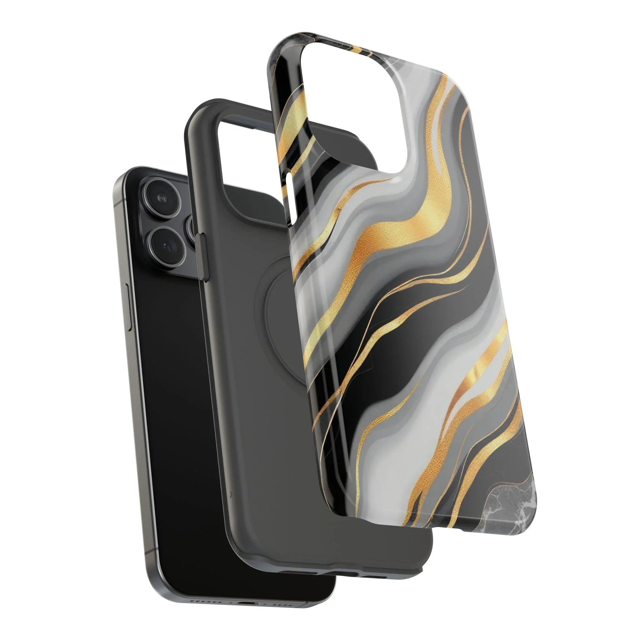 Modern Marble Flow Phone Case for iPhone 11-17 - KARARMDESIGN