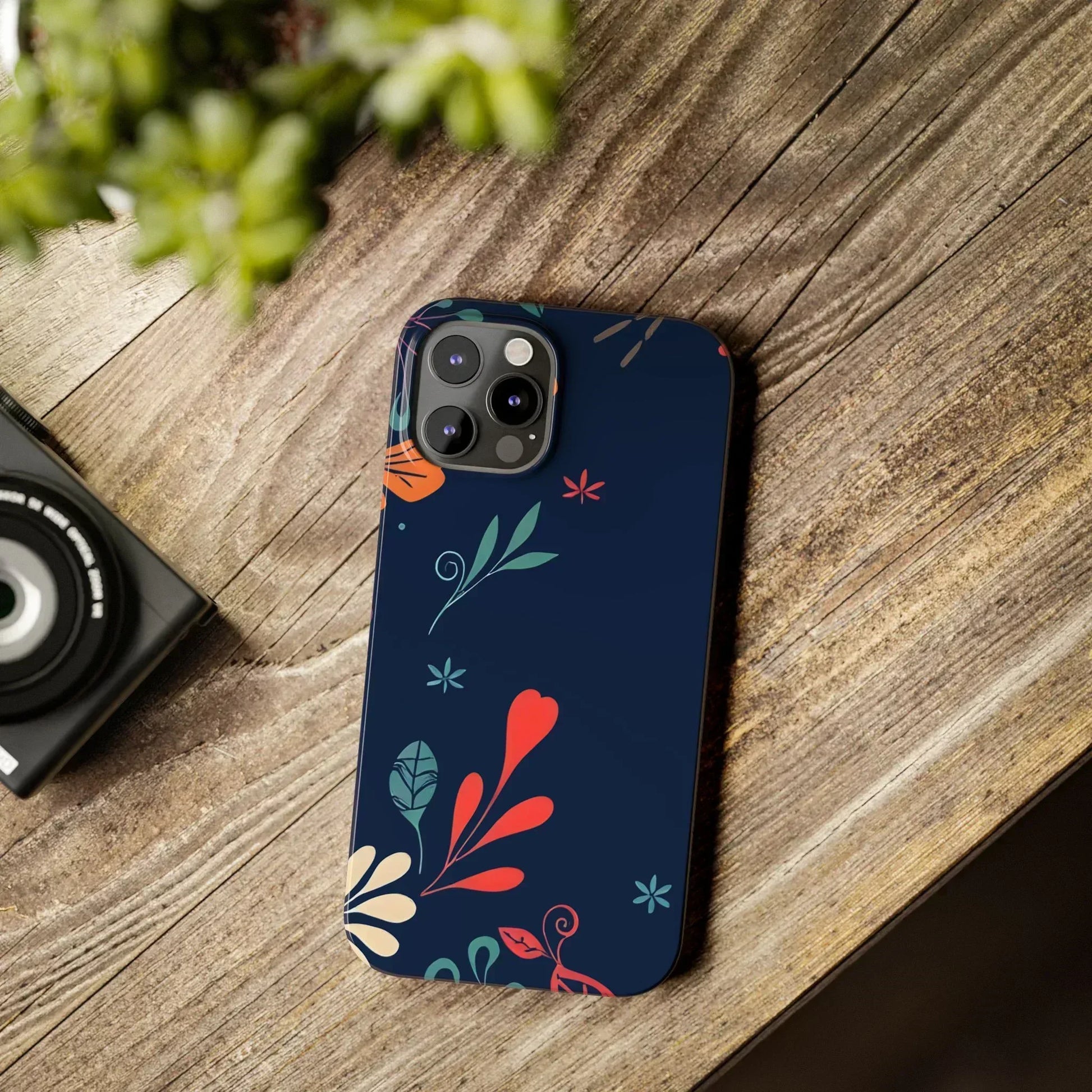 Nightshade Blossoms Phone Case for iPhone 11-17 - KARARMDESIGN