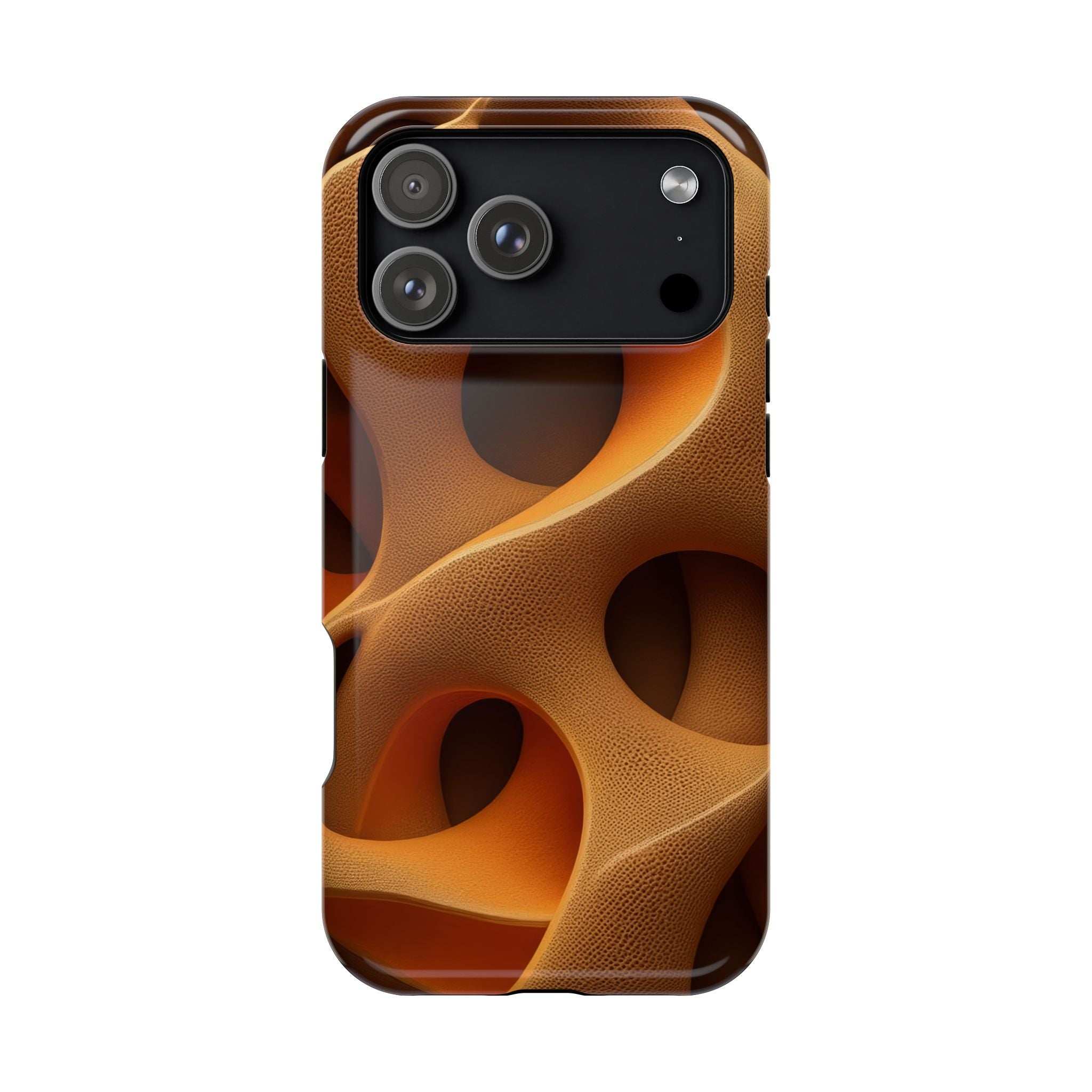 Amber Flow Phone Case for iPhone 11-17 and Samsung Galaxy S21-S26 Models