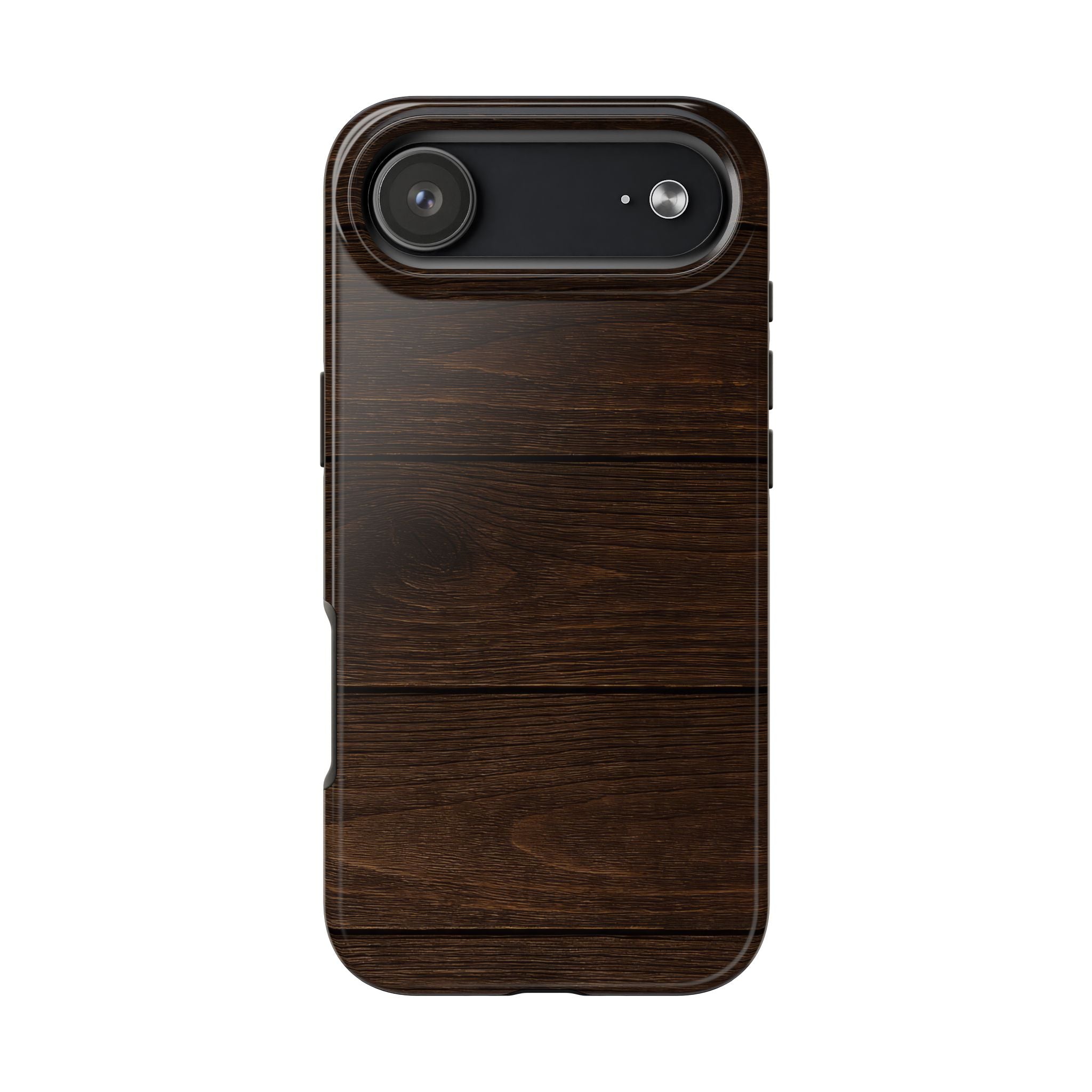 Dark Wood Grain Tough Case for iPhone & Samsung Galaxy
