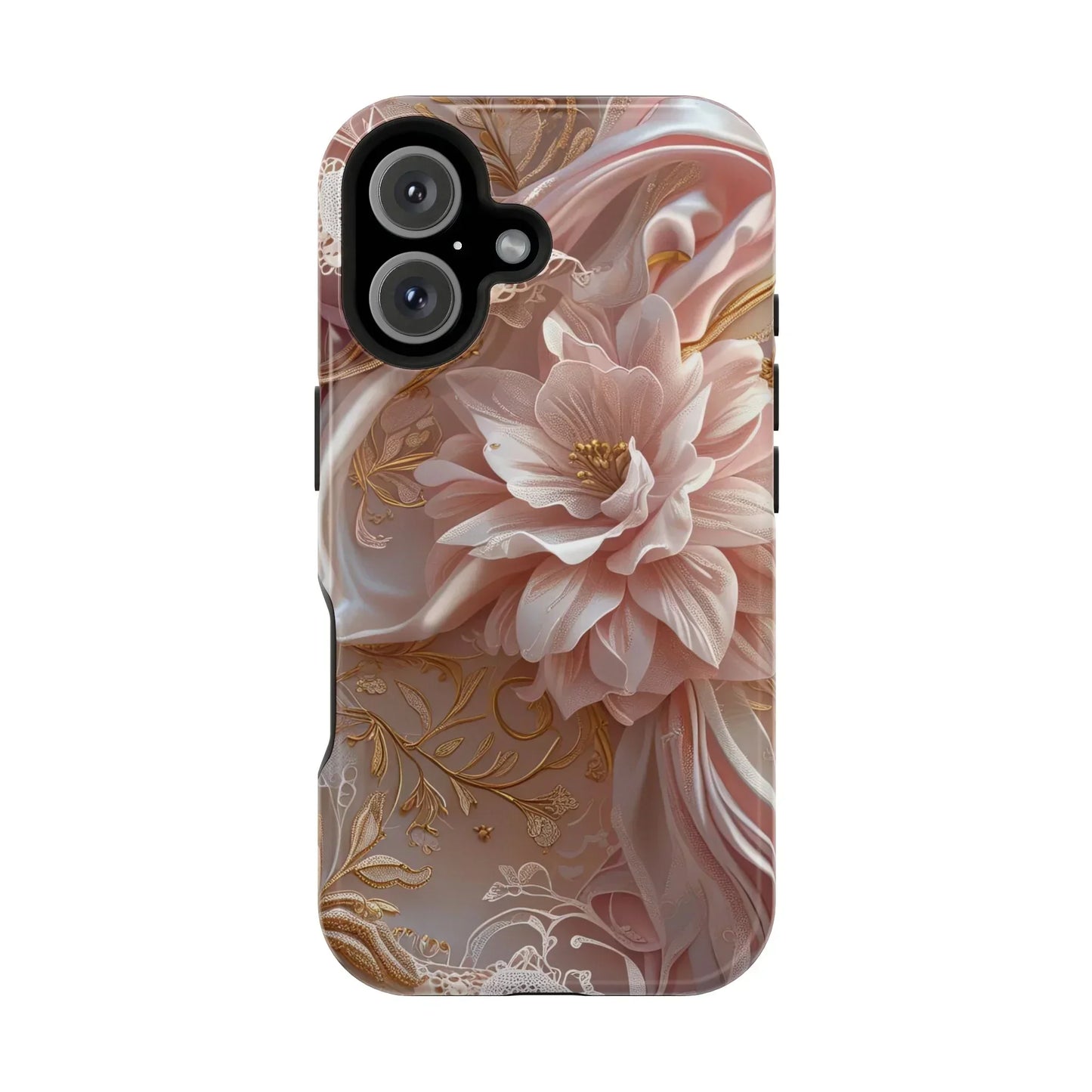 Elegant Floral Impact-Resistant Phone Case for iPhone 12-16 and Samsung Galaxy S21-S22 Models - KarArmDesign