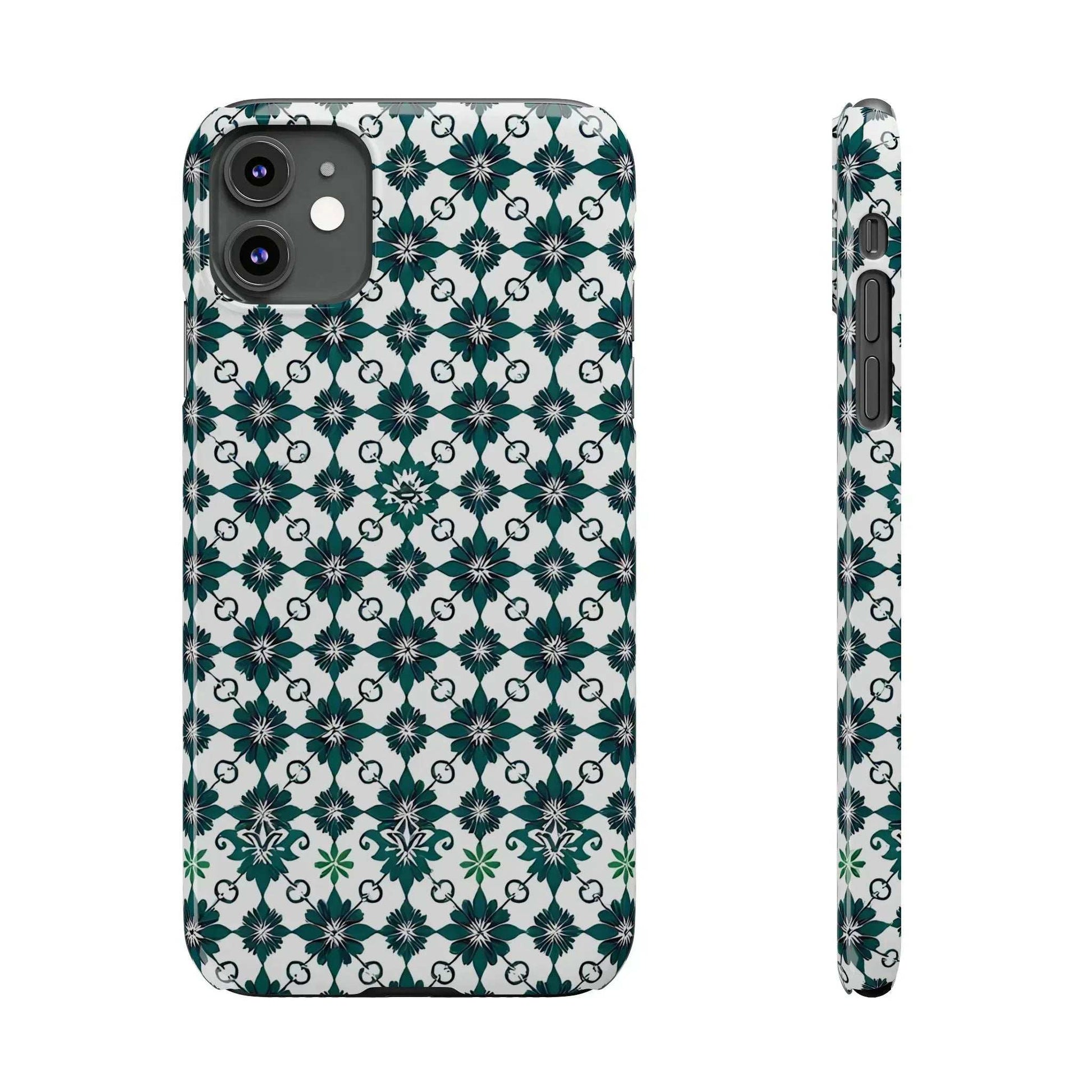 Elegant Geometric Pattern Phone Case for iPhone 11-17 - KARARMDESIGN