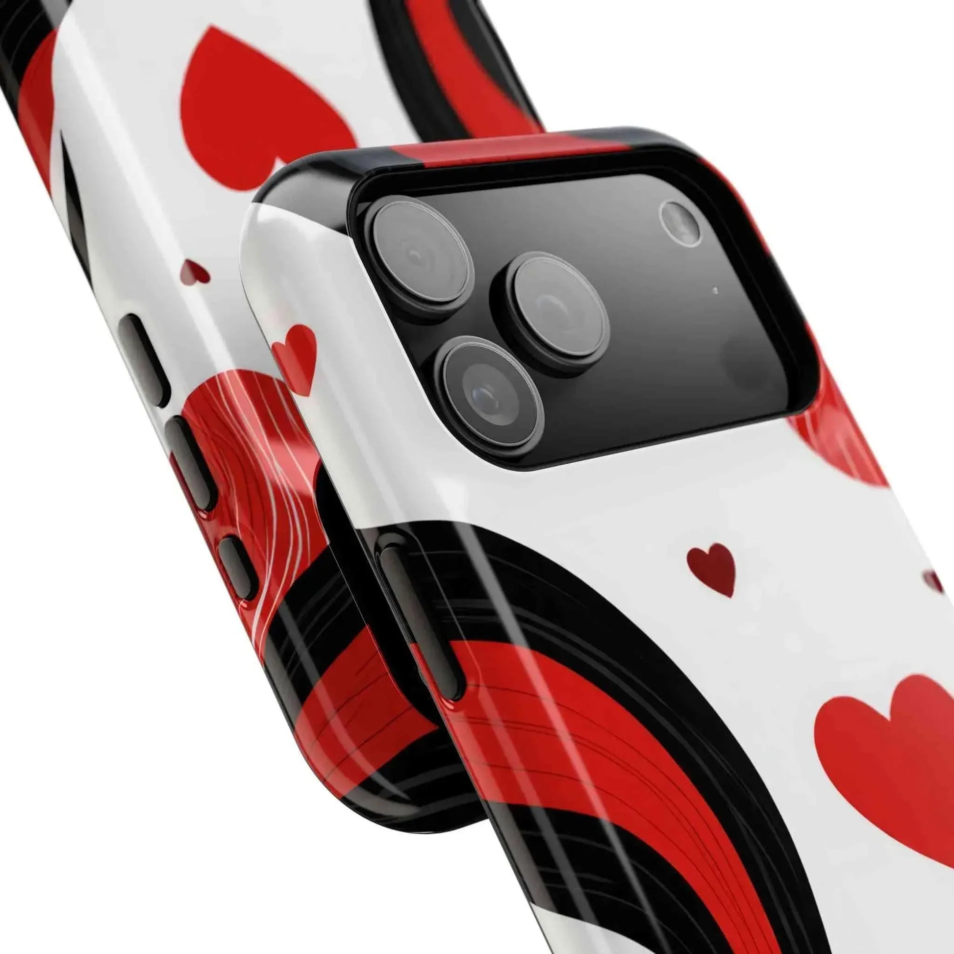 Red Romance Phone Case for iPhone 11-17 and Galaxy S21-S22 - KARARMDESIGN