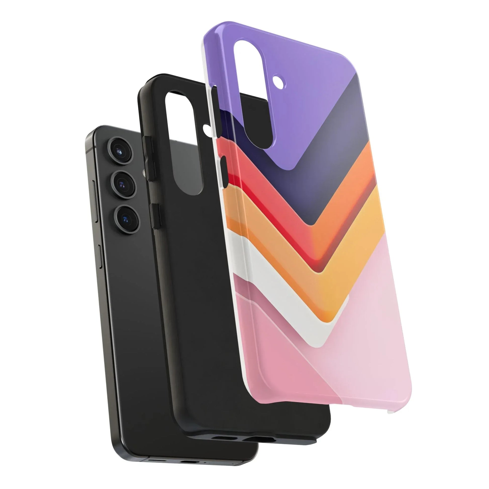 Vibrant Geometric Chevron Phone Case for iPhone and Galaxy - KARARMDESIGN