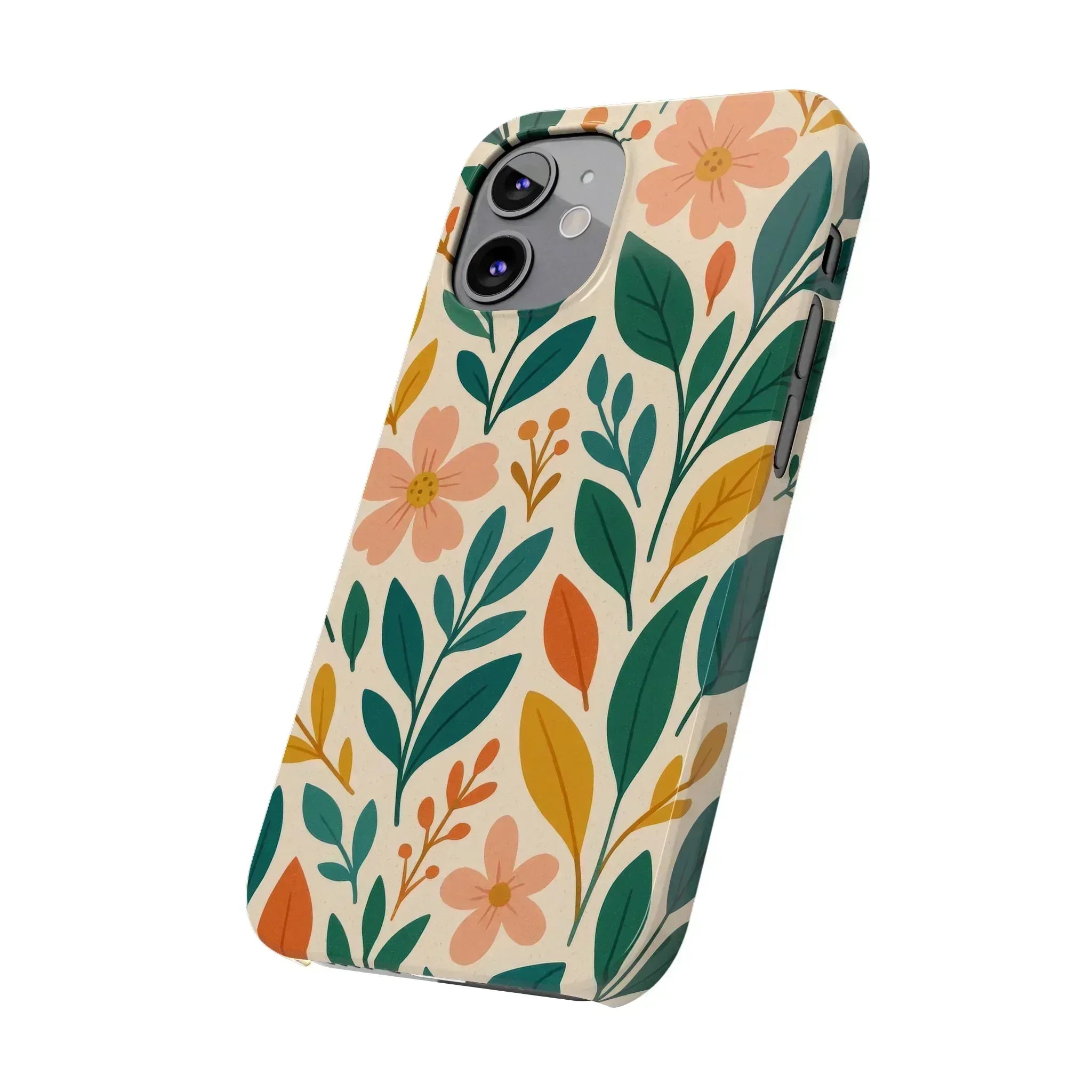 Floral Harmony Phone Case for iPhone 11-16 - KARARMDESIGN