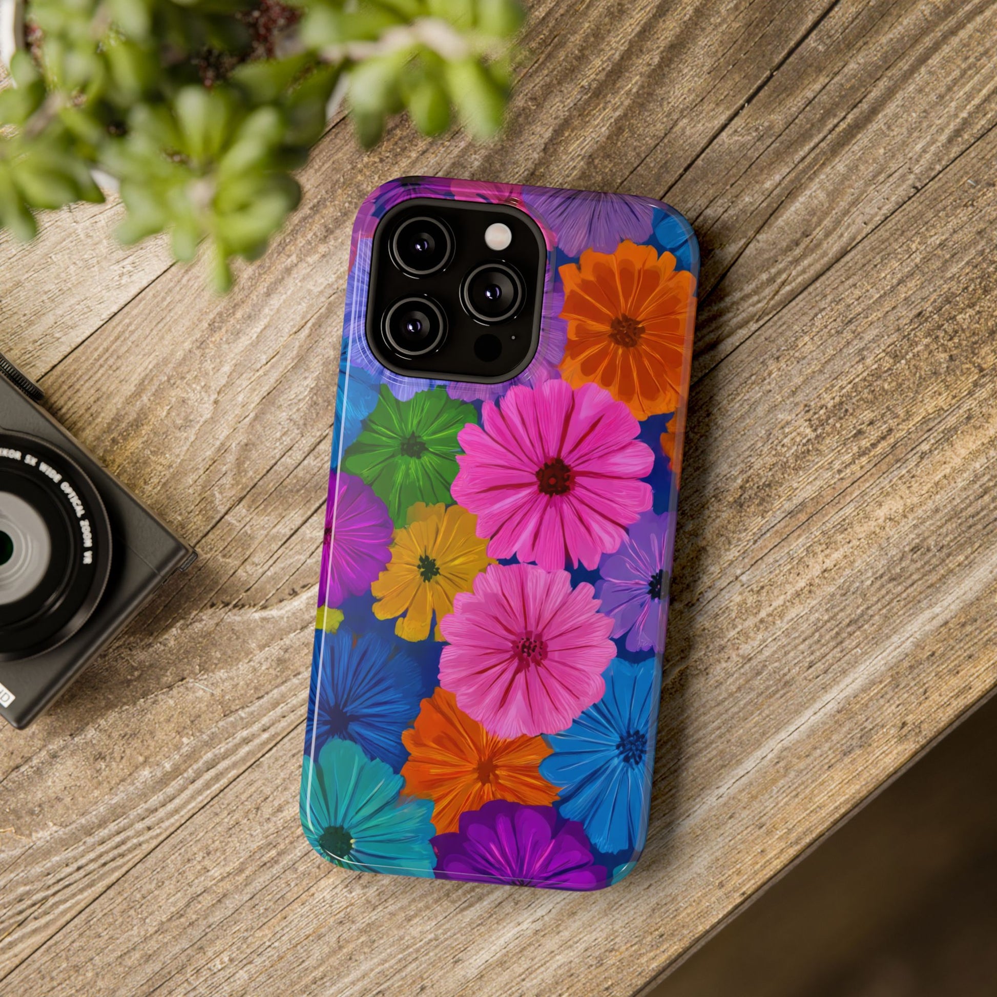 Bloom Pattern Phone Case for iPhone 11-17 and Galaxy S21-S22 Models - KARARMDESIGN