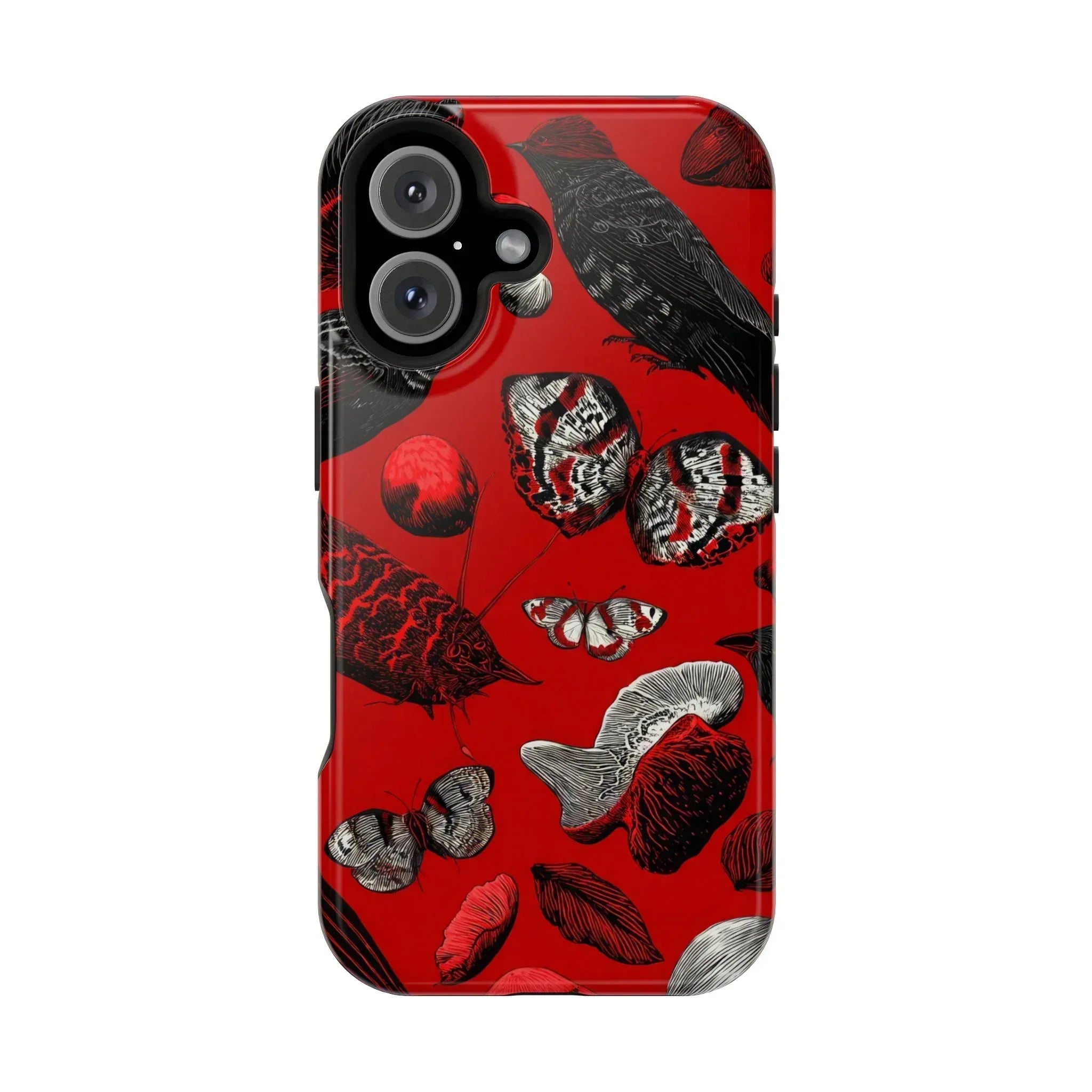Crimson Wilderness Phone Case for iPhone 11-17 - KARARMDESIGN