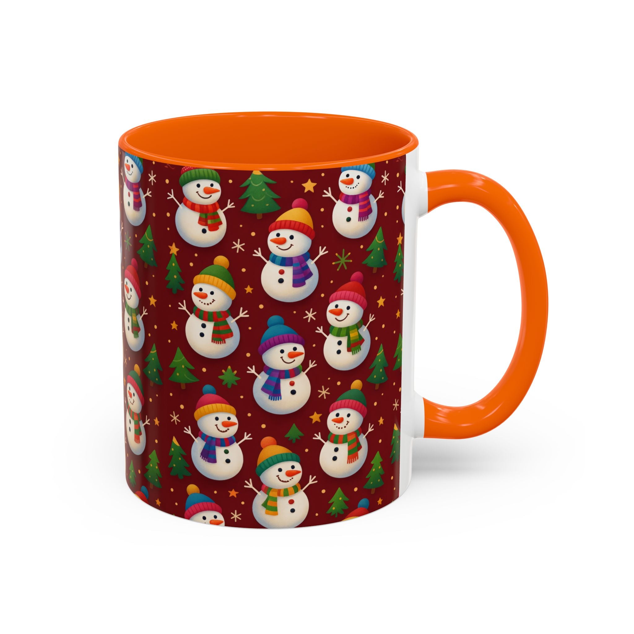 Festive Snowman Parade Accent Coffee Mug (11oz)