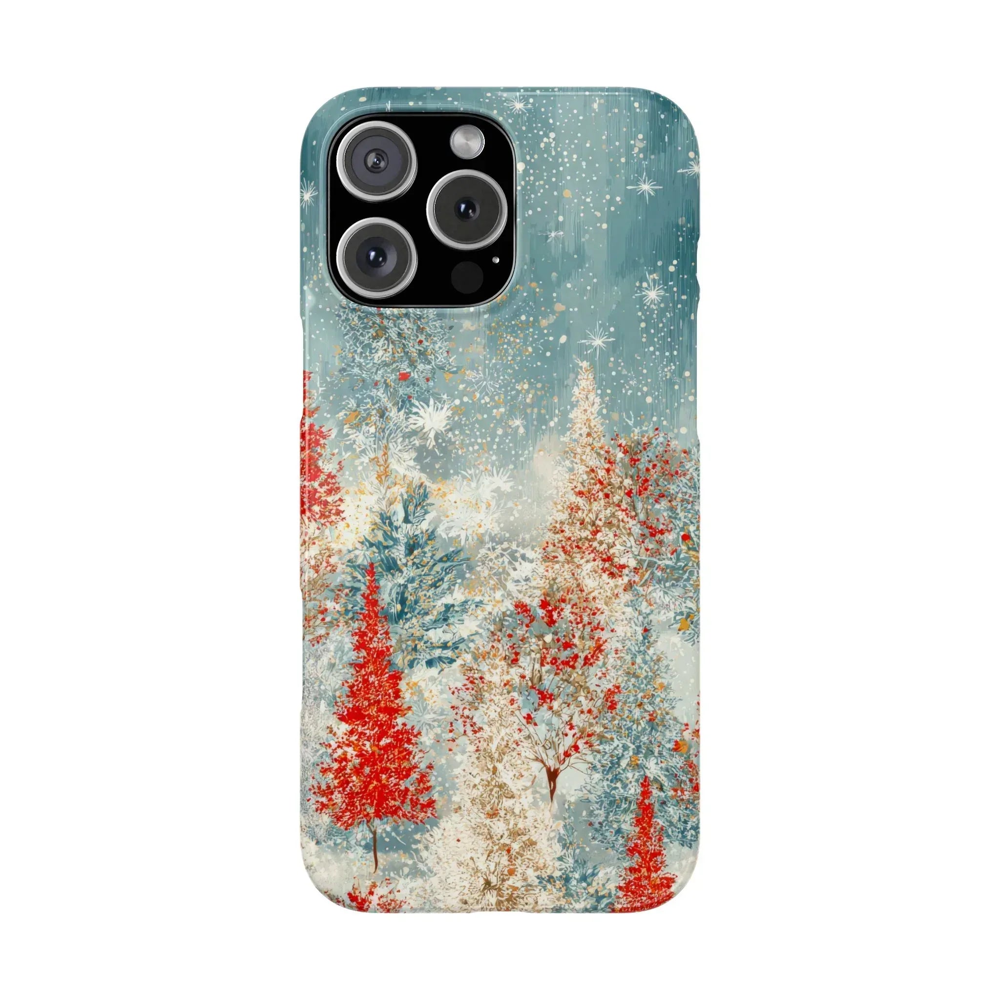Snowy Forest Phone Case for iPhone 11-17 - KARARMDESIGN