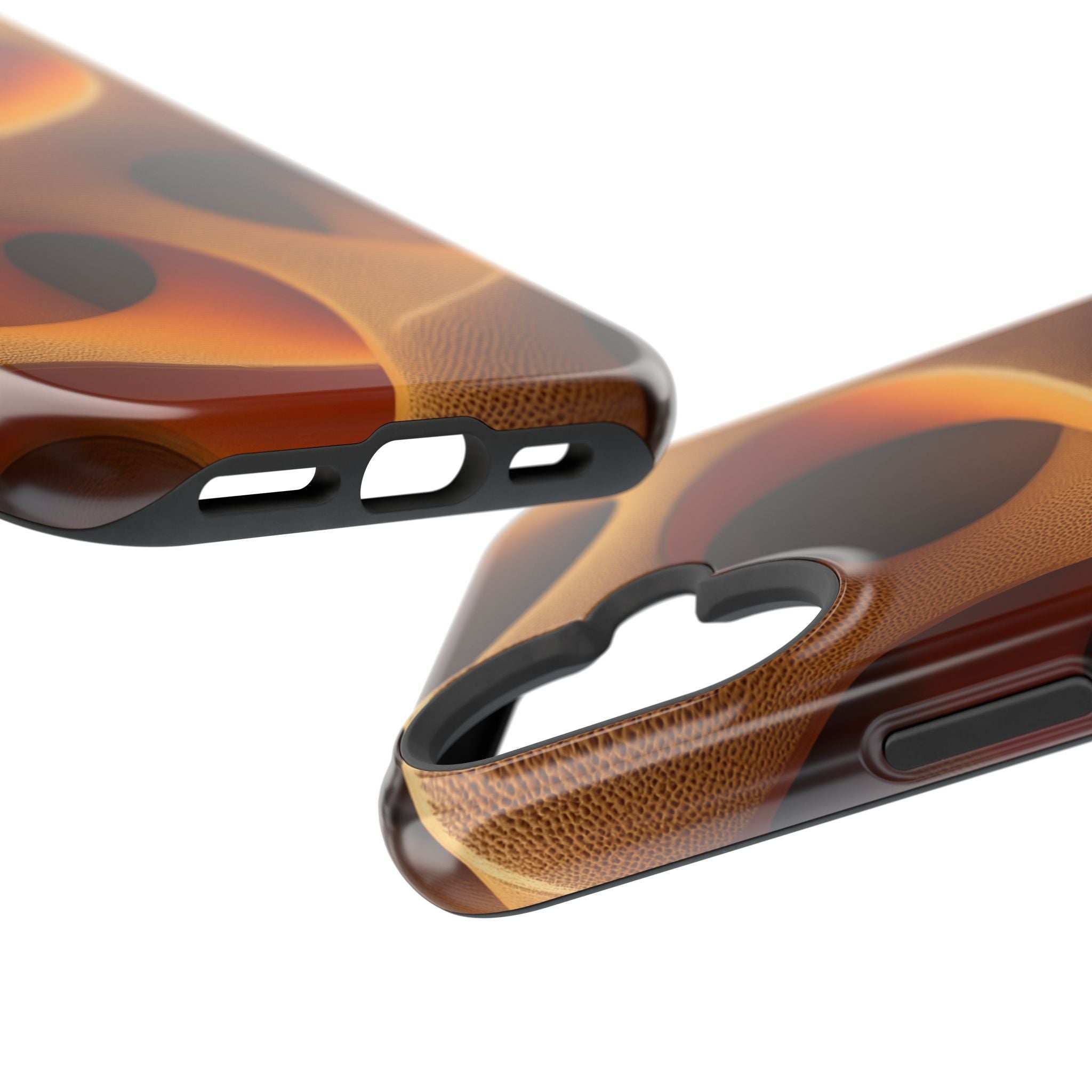 Amber Flow Phone Case for iPhone 11-17 and Samsung Galaxy S21-S26 Models