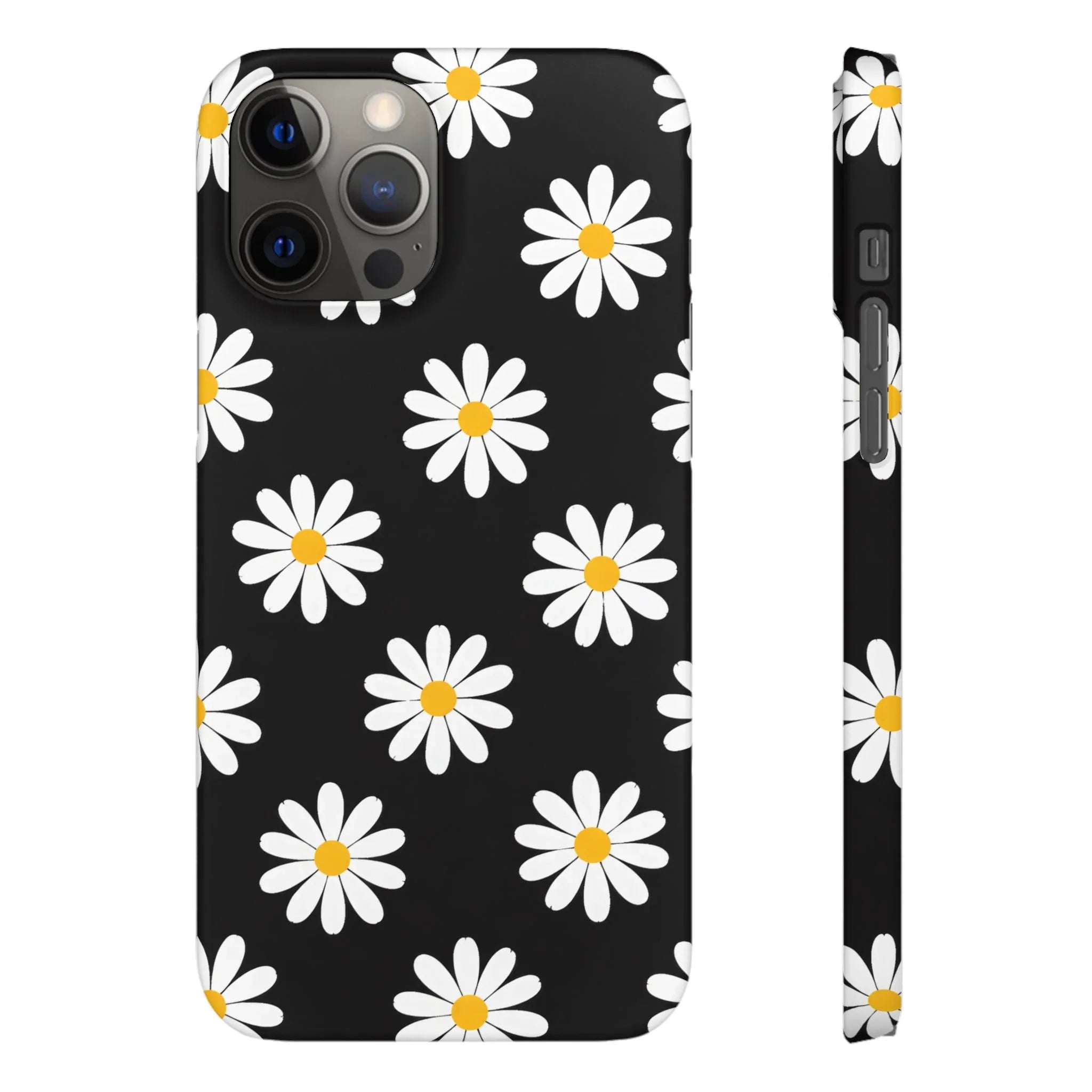 Daisy Charm Phone Case for iPhone 11-17 and Galaxy S20-S25 - KARARMDESIGN
