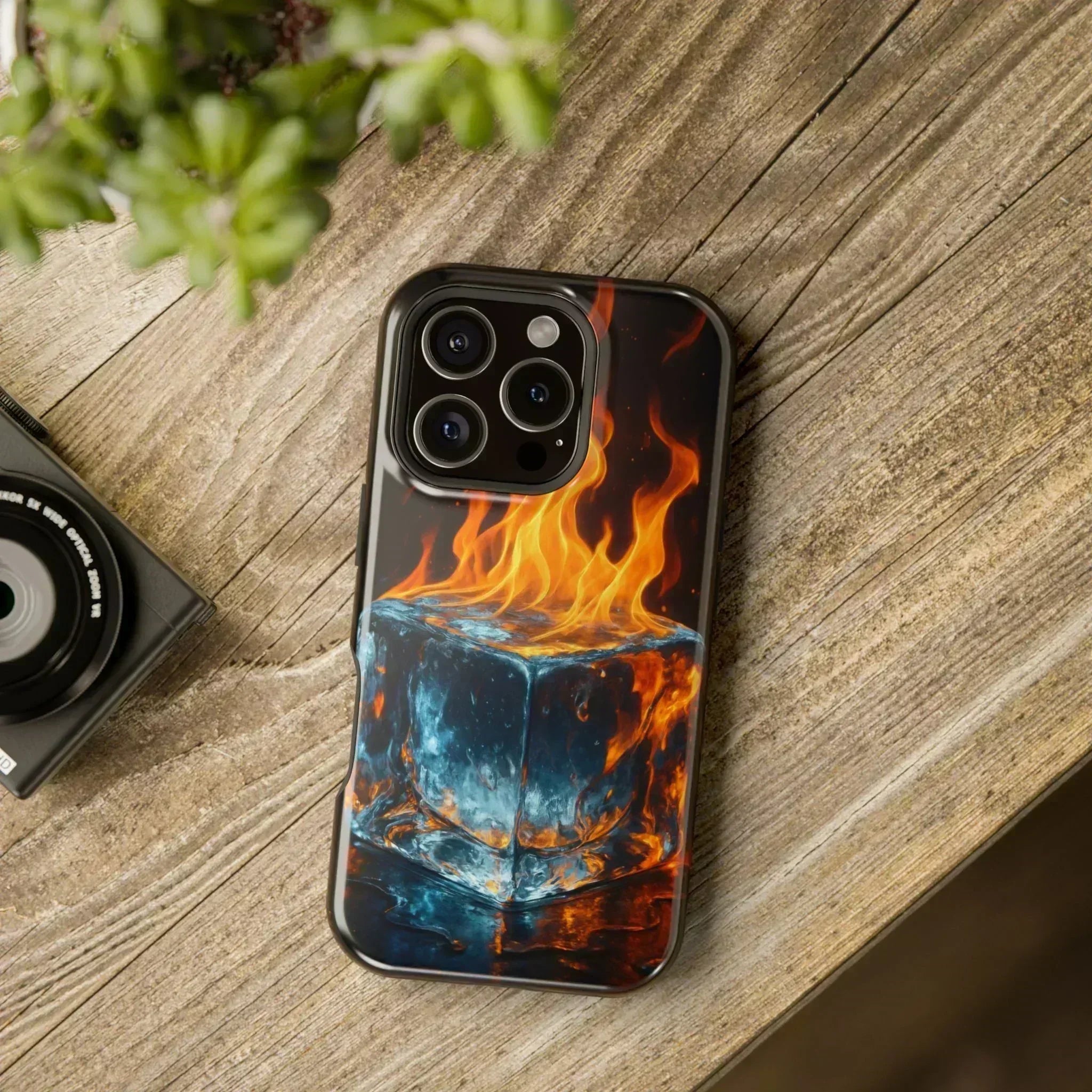 Flame Ice Phone Case for iPhone 12-16 and Galaxy S21-S22 - KARARMDESIGN