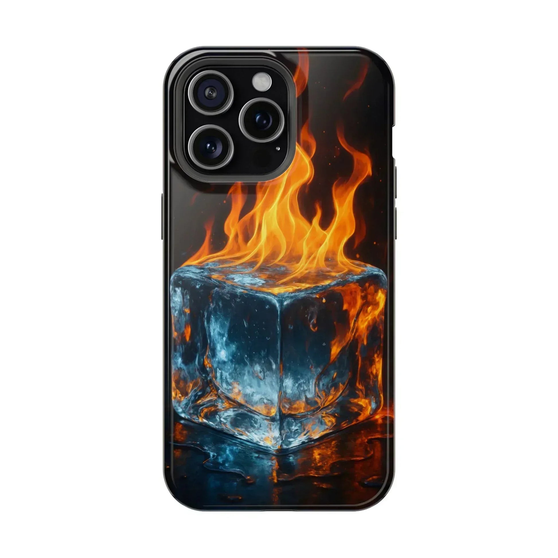 Flame Ice Phone Case for iPhone 12-16 and Galaxy S21-S22 - KARARMDESIGN